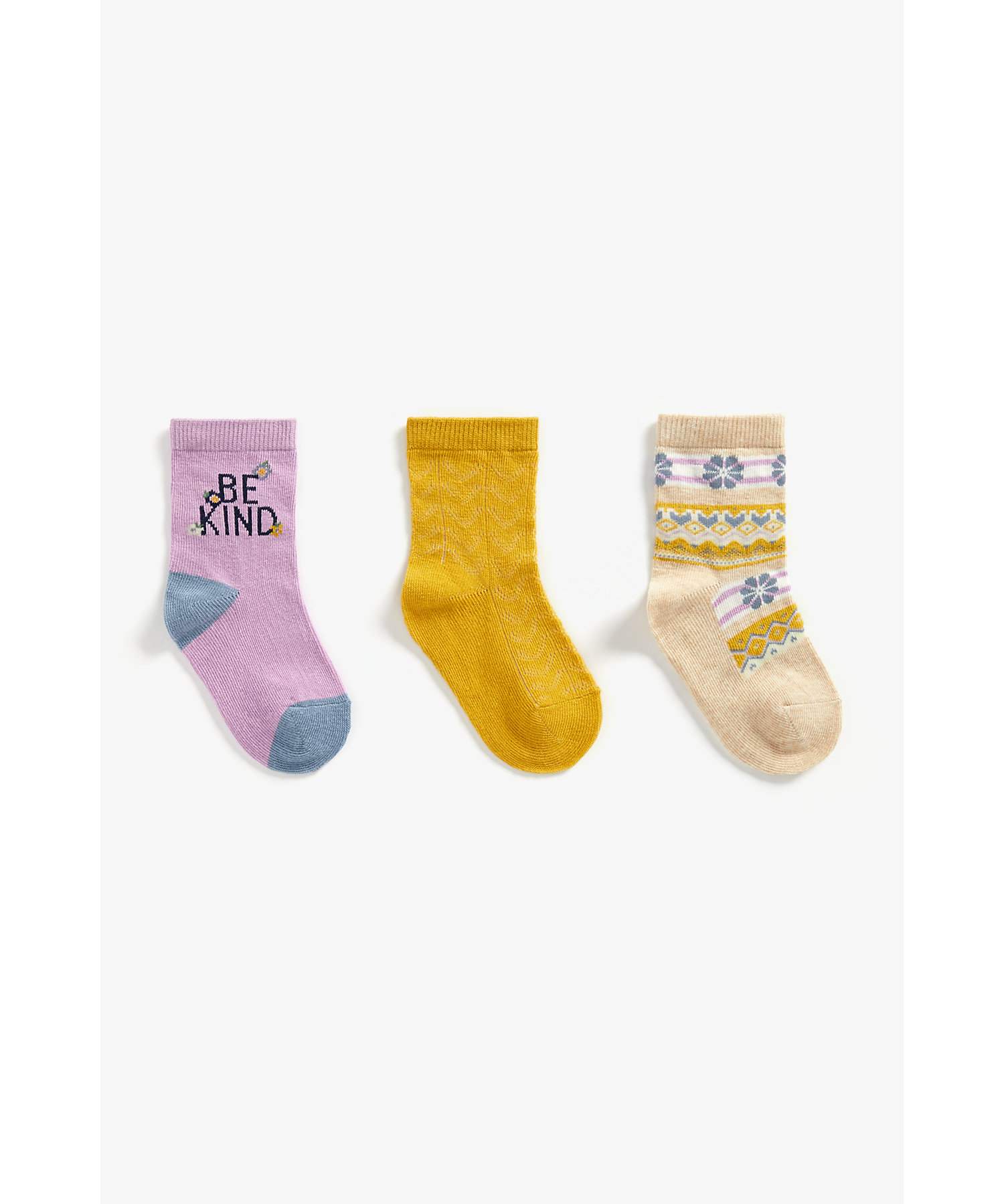 Unisex Socks Striped - Pack of 3 - Multicolor