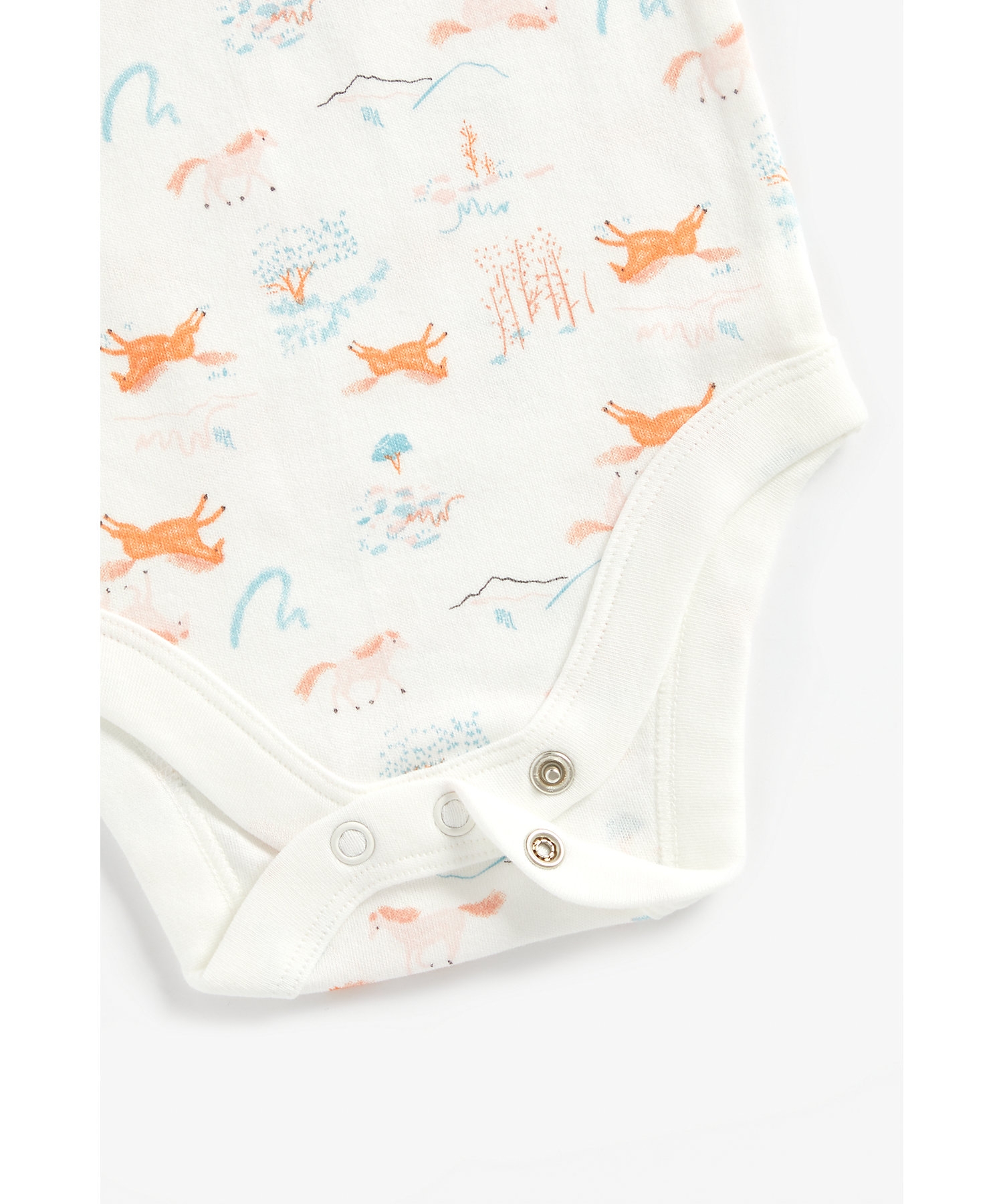Mothercare | Girls Full Sleeves Bodysuit Horse And Floral Print - Pack Of 5 - Multicolor 8