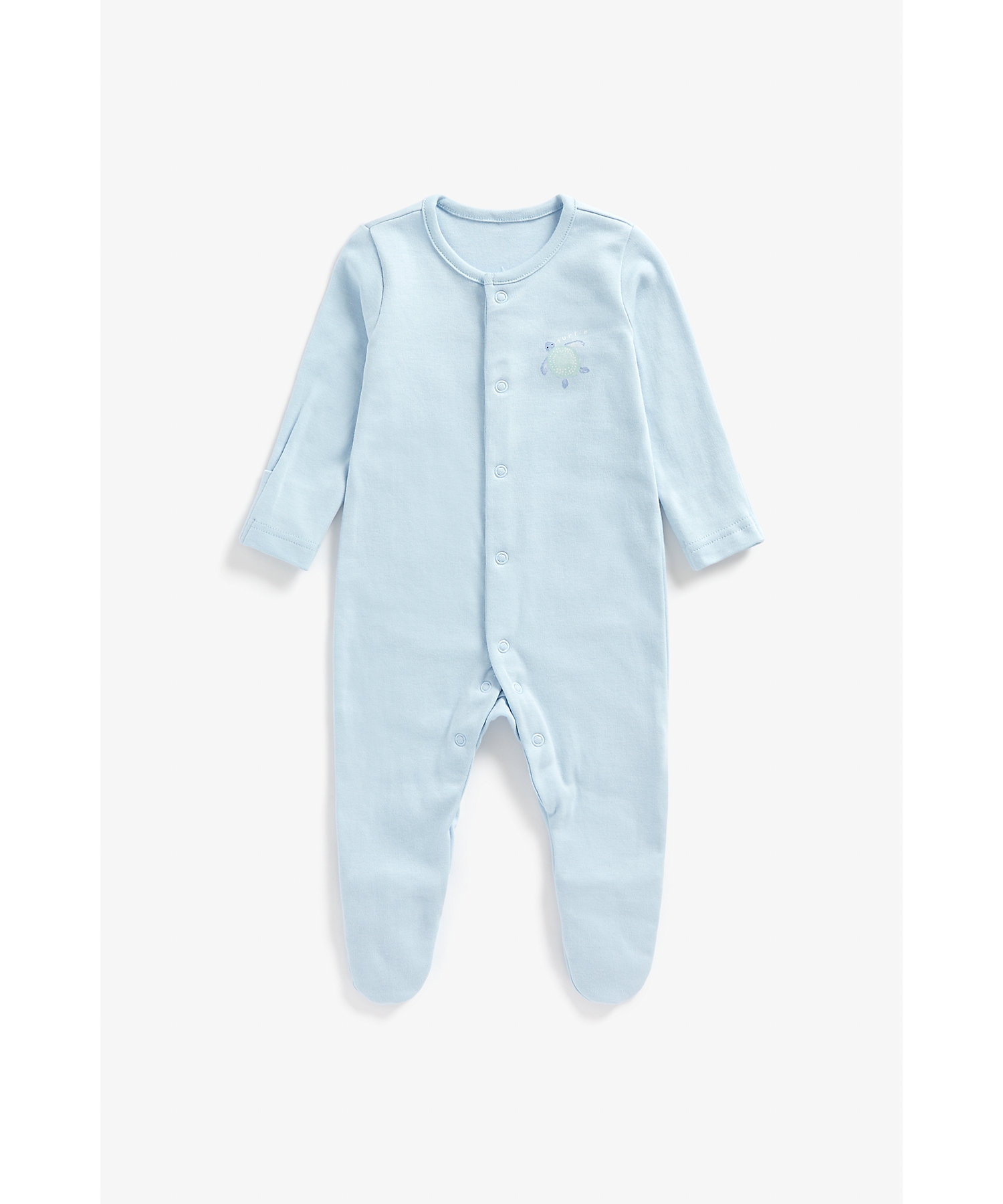 Mothercare | Boys Full Sleeves Sleepsuits -Pack of 3-Multicolor 3