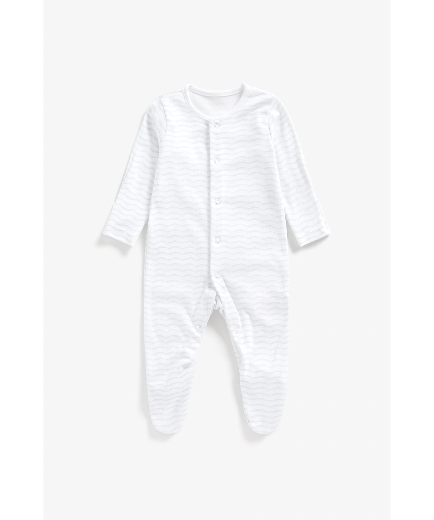 Mothercare | Boys Full Sleeves Sleepsuits -Pack of 3-Multicolor 4