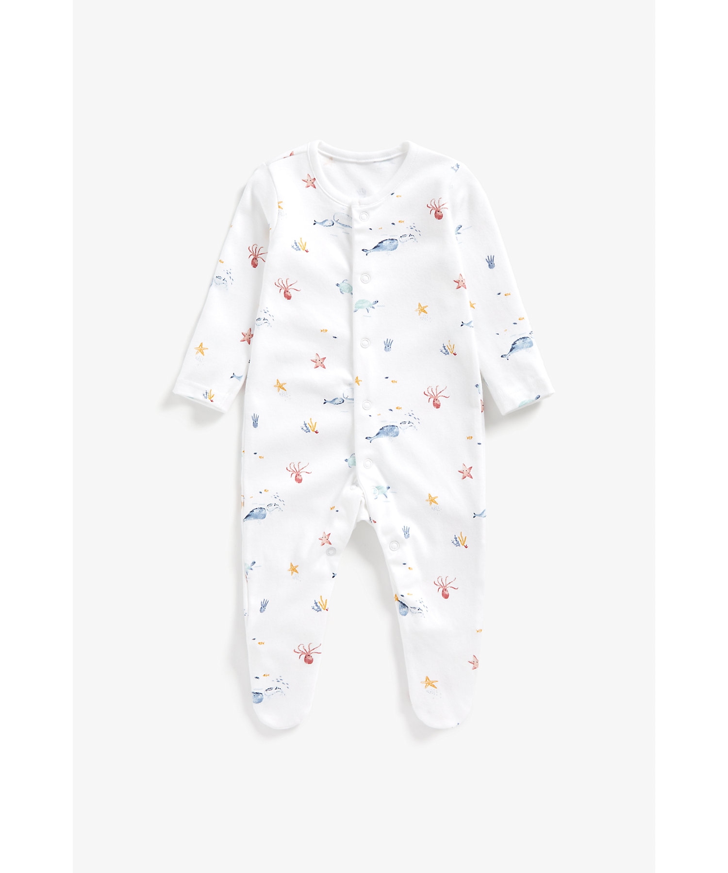 Mothercare | Boys Full Sleeves Sleepsuits -Pack of 3-Multicolor 2