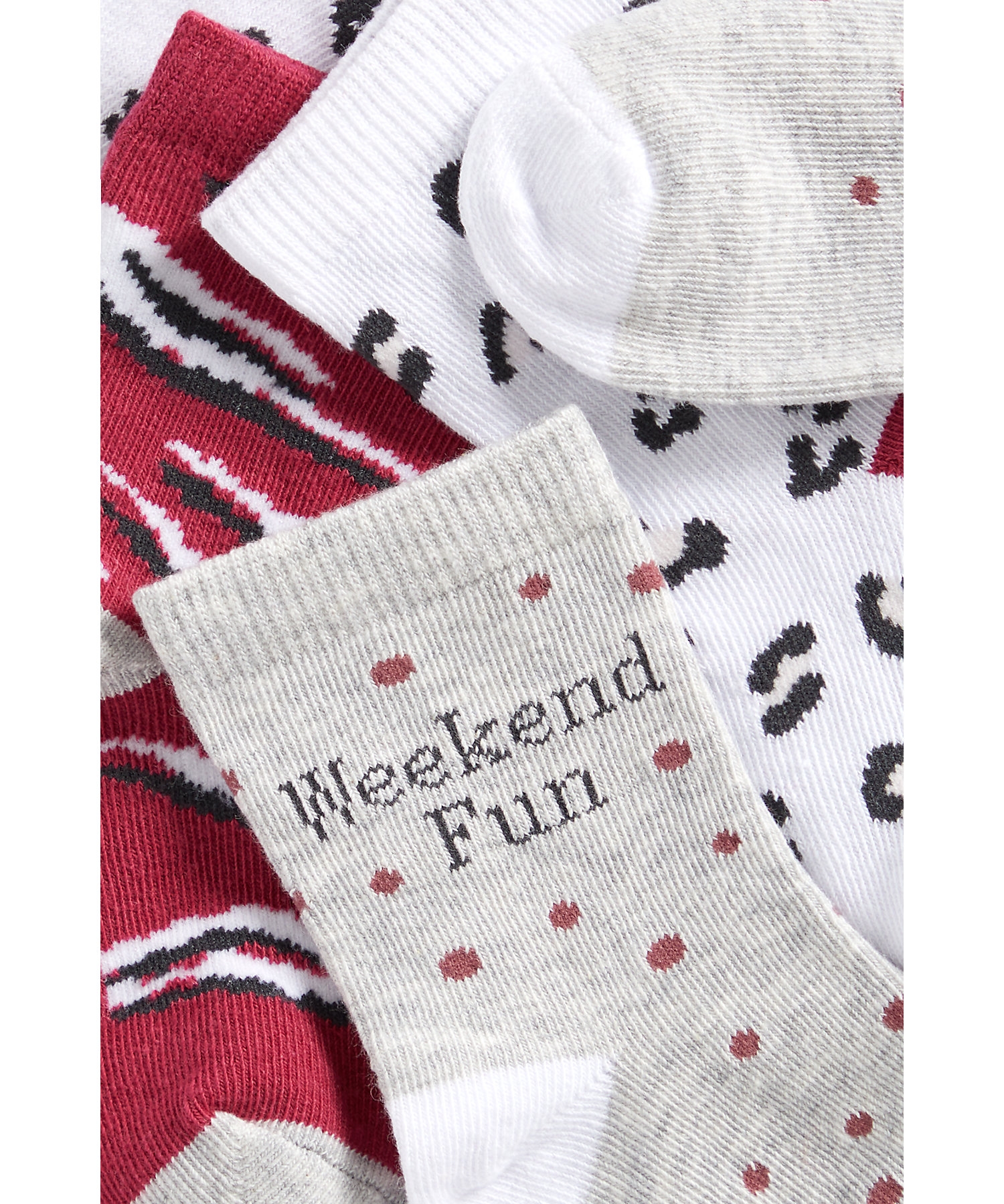 Mothercare | Girls Socks Leopard And Zebra Design - Pack Of 3 - Multicolor 2