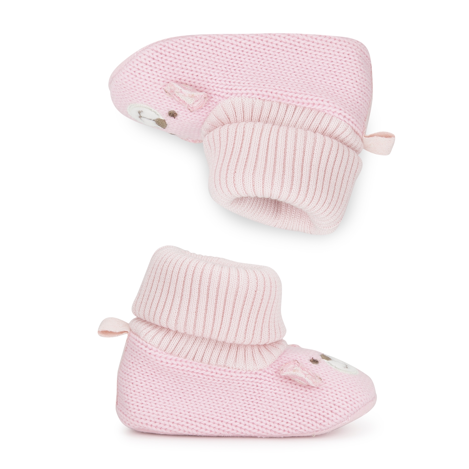 Mothercare | Girls Socktop Bear Embroidery-Multicolor 2