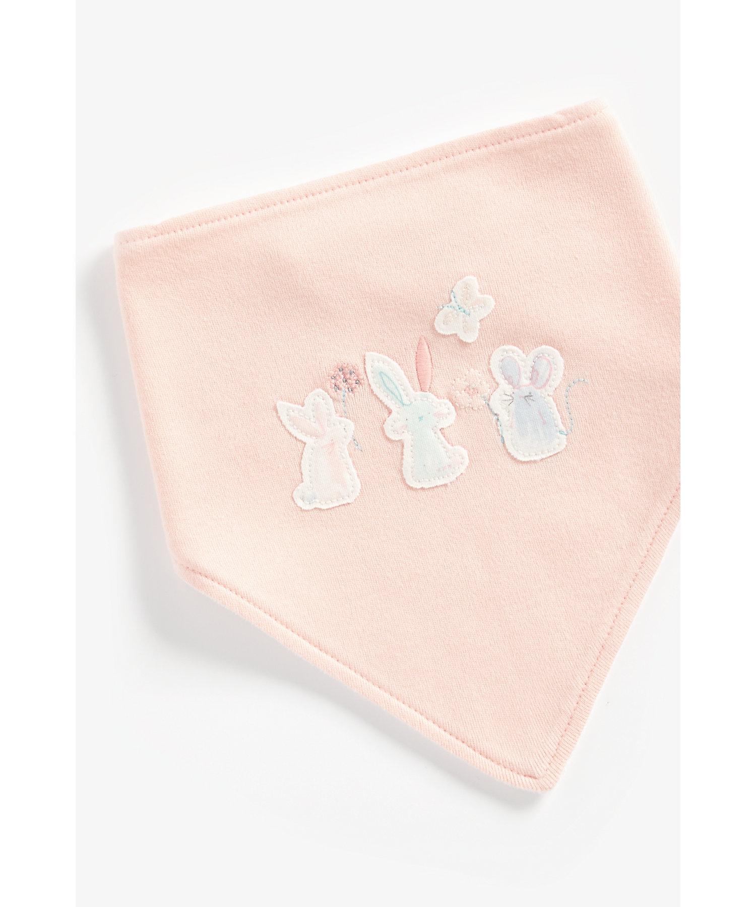Mothercare | Girls Bibs -Pack of 3-Multicolor 4