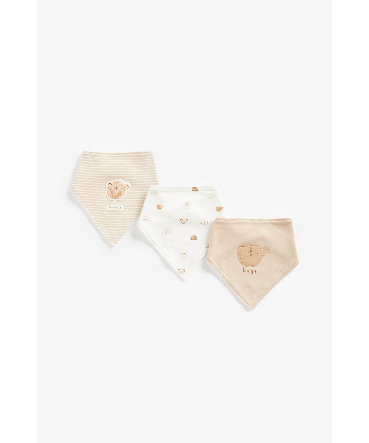 Mothercare | Unisex Bibs -Pack of 3-Multicolor 0