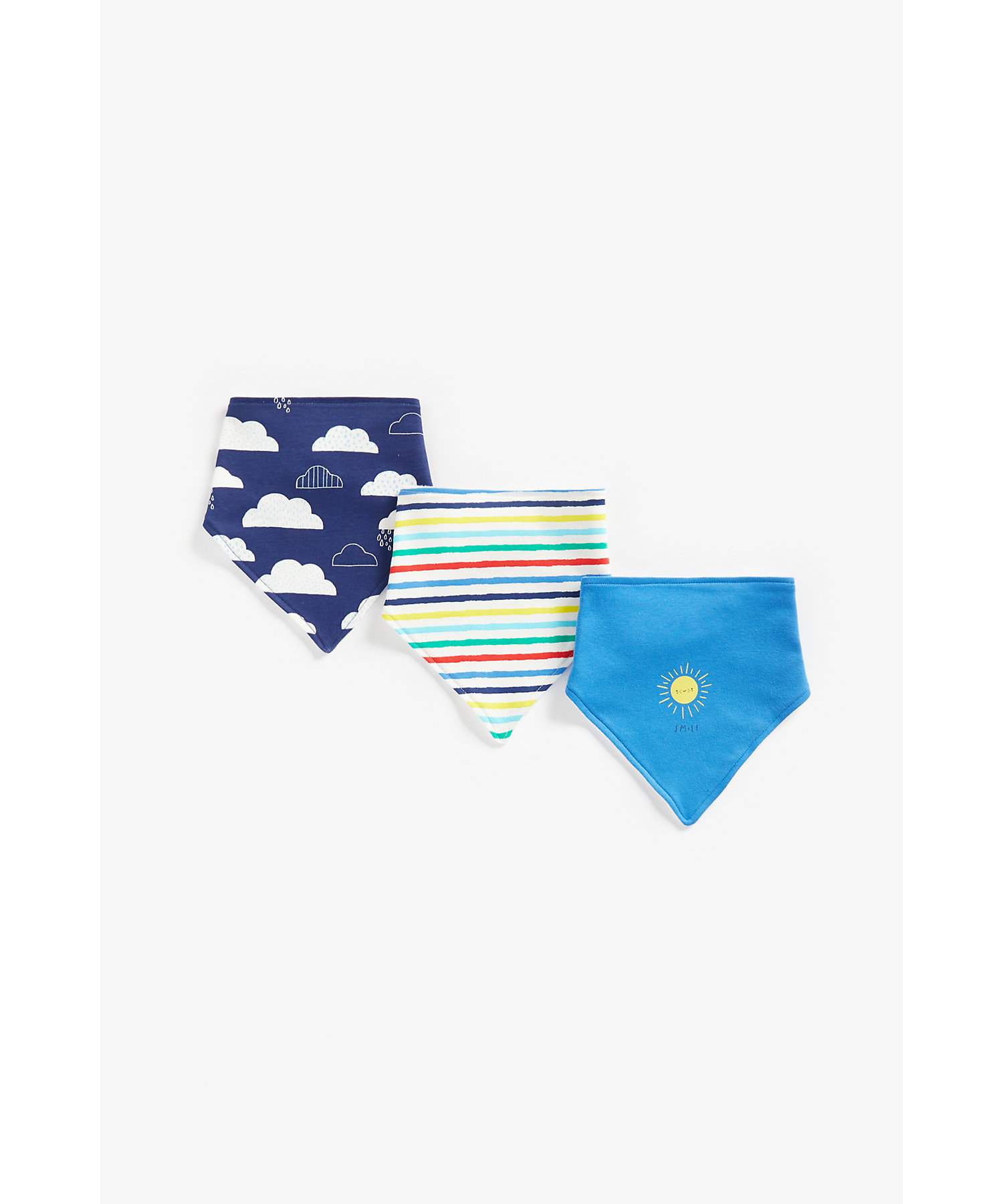 Boys Bibs Cute Weather-Pack of 3-Multicolor