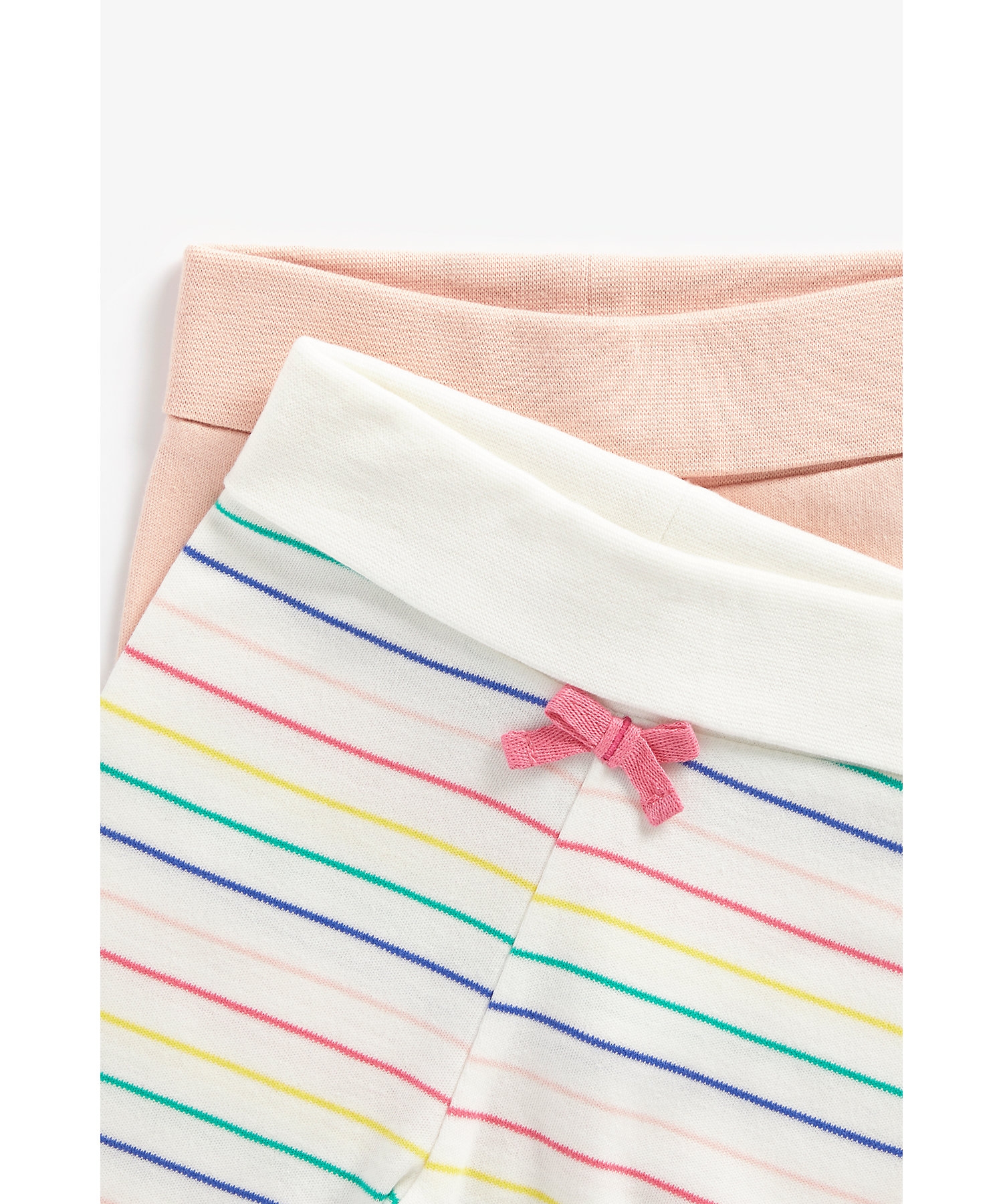 Mothercare | Girls Leggings Striped-Pack of 2-Multicolor 5