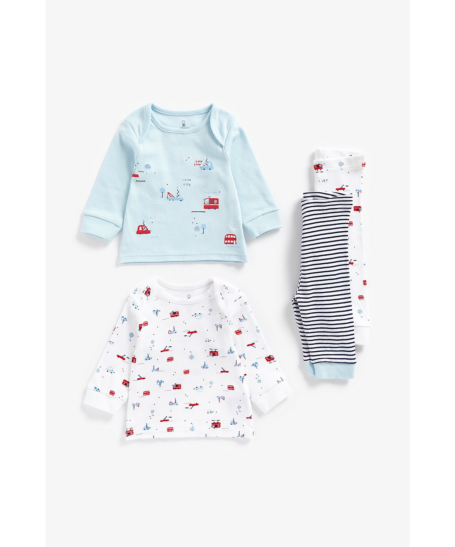 Mothercare | Boys Full Sleeves Pyjama Set -Multicolor 0