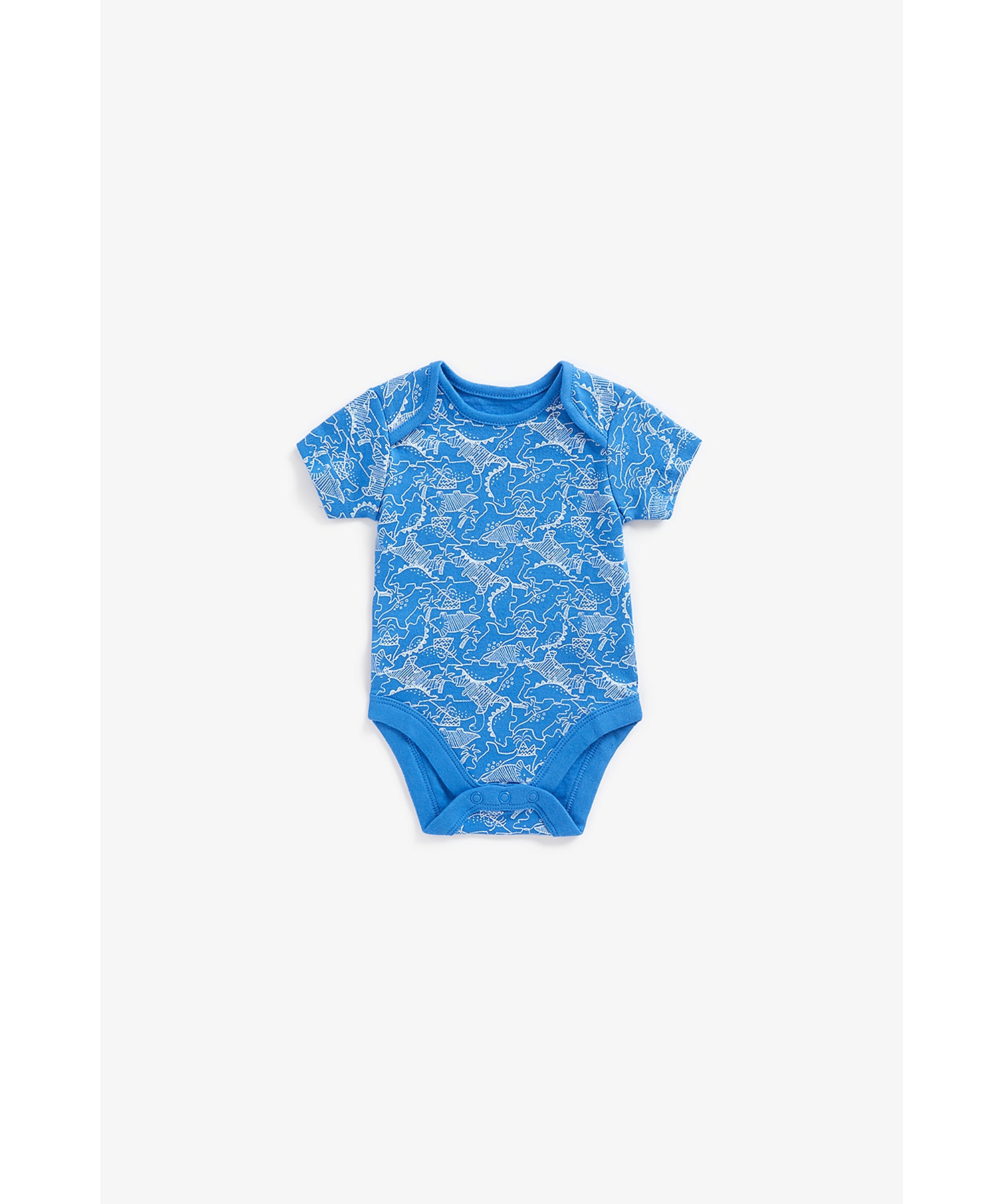 Mothercare | Boys Bodysuits -Pack of 5-Blue 2