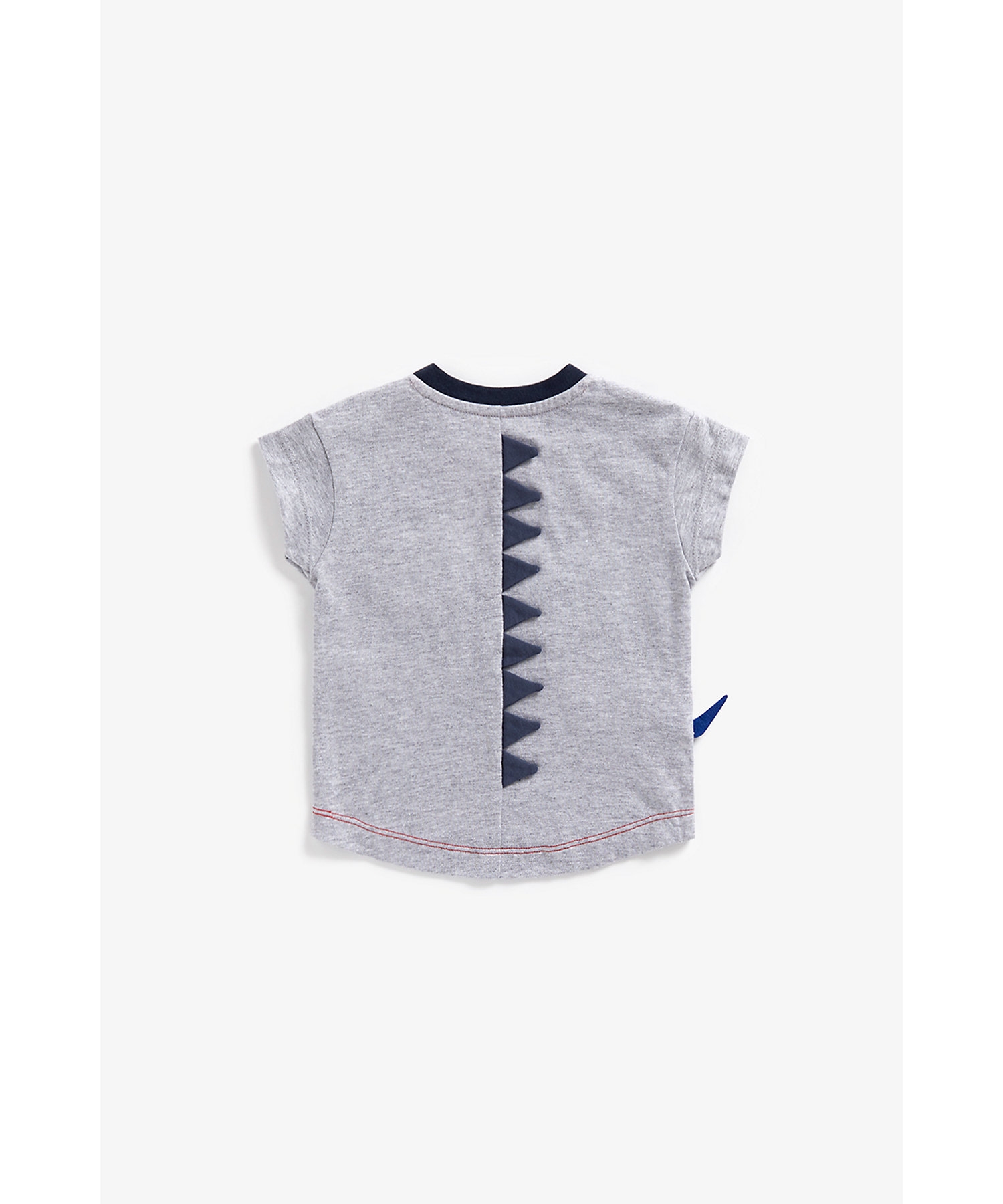 Mothercare | Boys Short Sleeves T-Shirt Patch Work-Grey 1