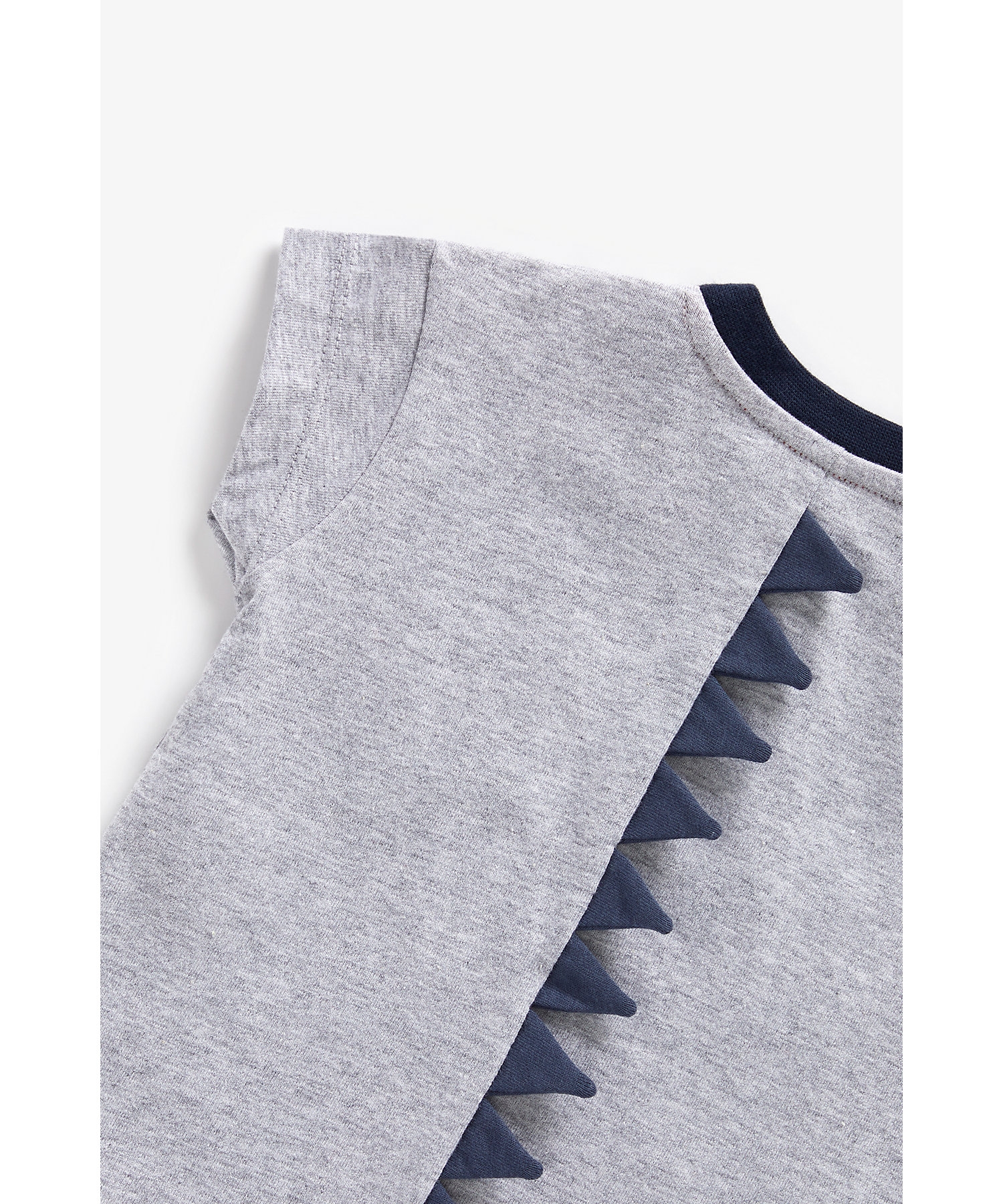 Mothercare | Boys Short Sleeves T-Shirt Patch Work-Grey 4