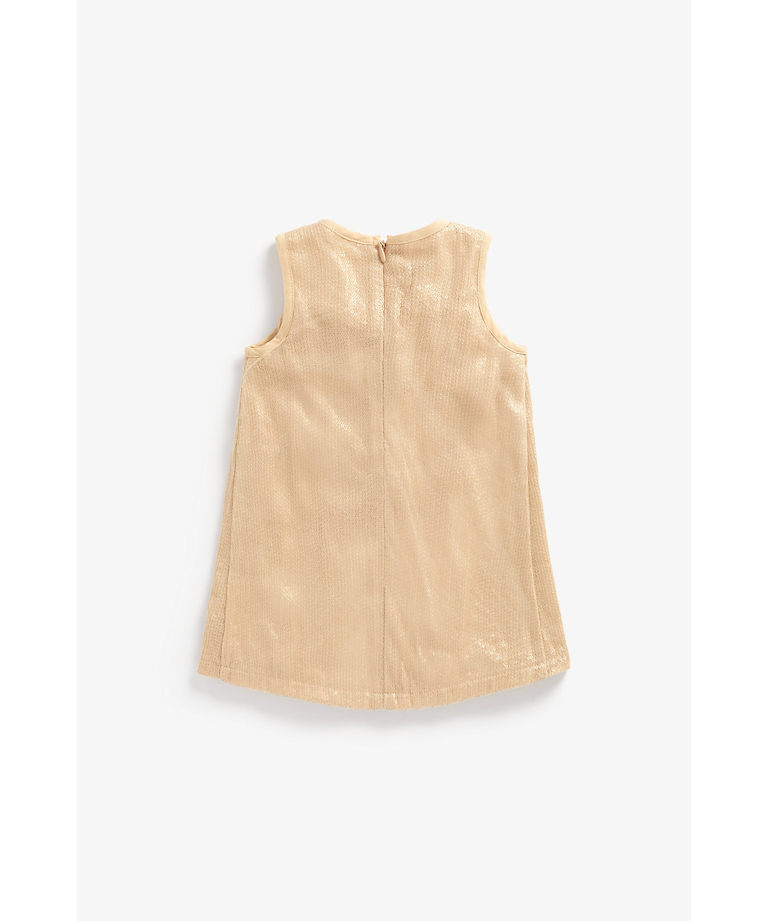 Mothercare | Girls Sleeveless Dress Bow Design-Cream 1
