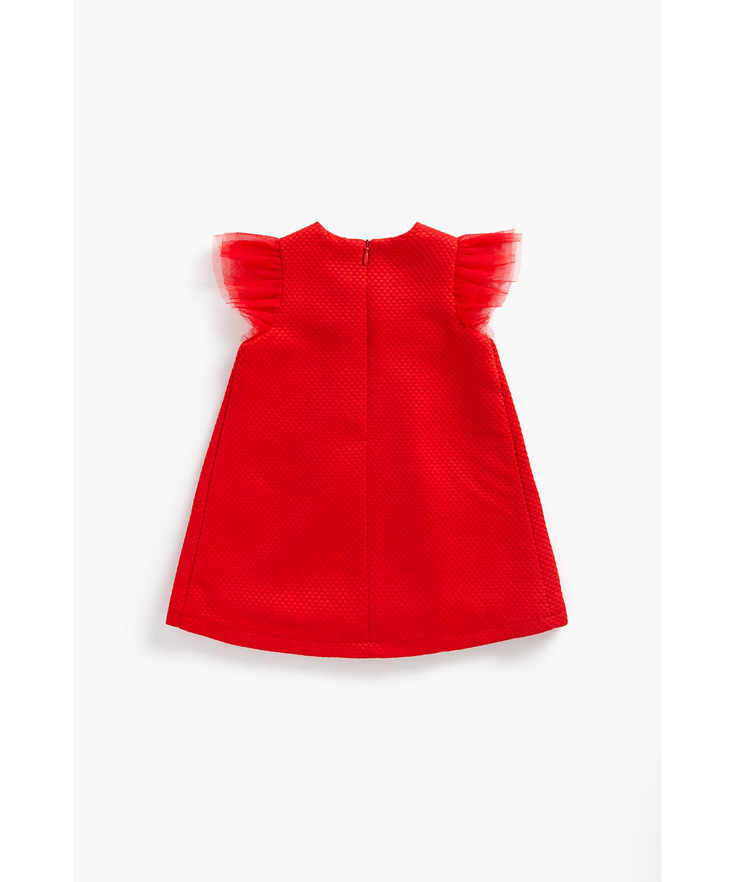 Mothercare | Girls Sleeveless Textured Dress -Red 1