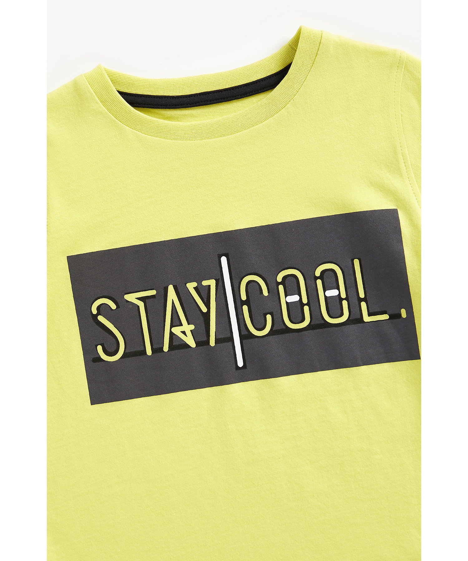 Mothercare | Boys Short Sleeves T-Shirts Stay Cool Print-Yellow 2