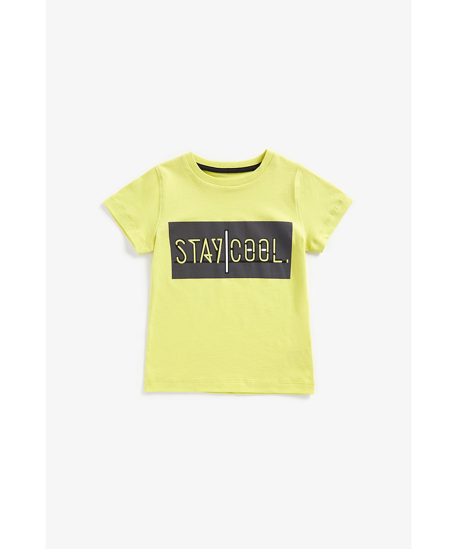 Mothercare | Boys Short Sleeves T-Shirts Stay Cool Print-Yellow 0