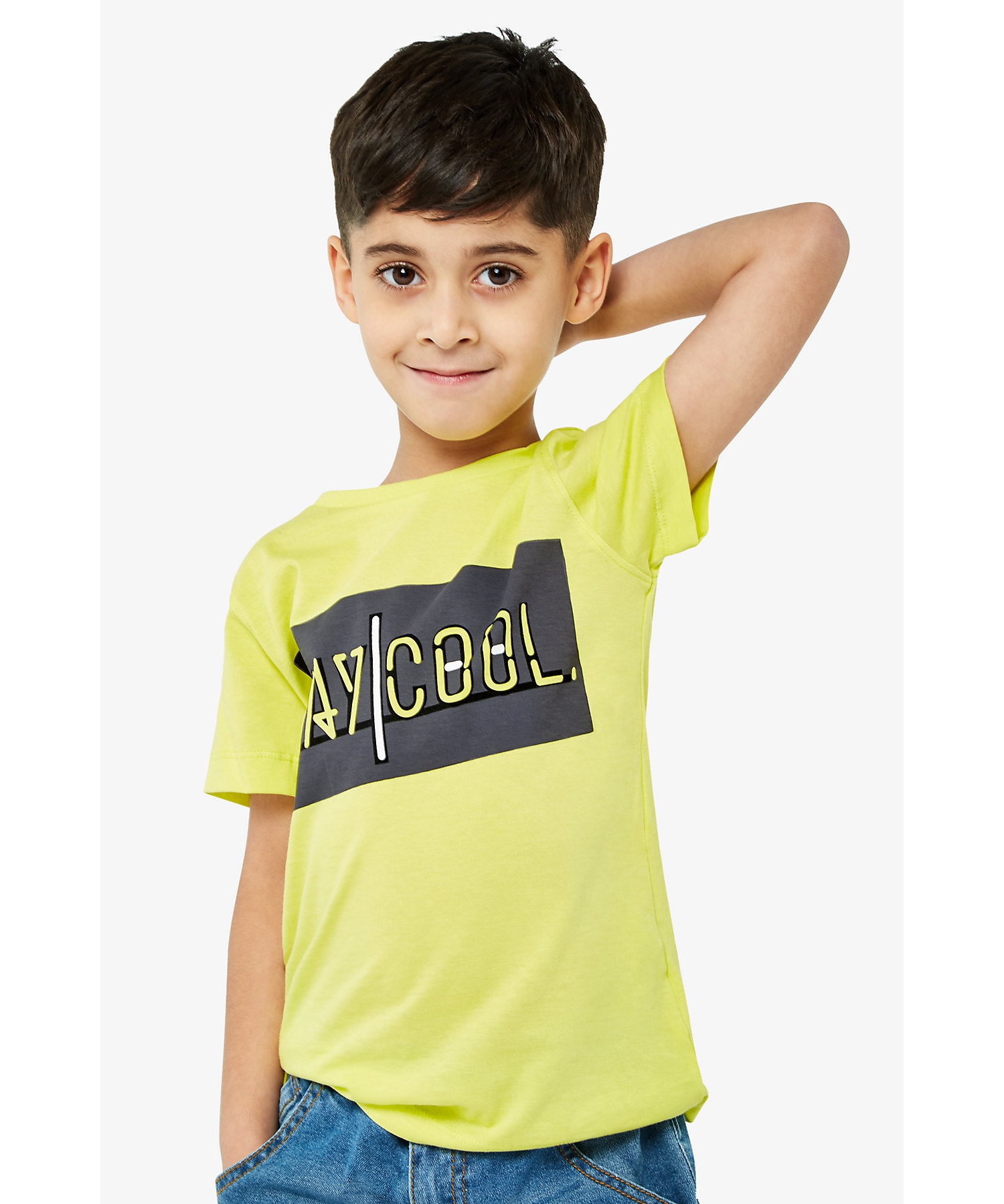 Mothercare | Boys Short Sleeves T-Shirts Stay Cool Print-Yellow 4