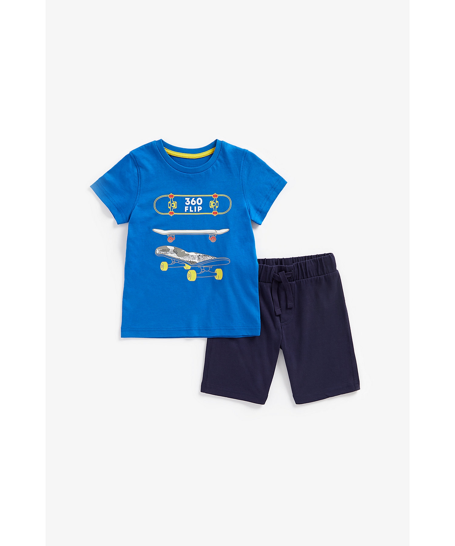 Mothercare | Boys Half Sleeves Shorts T-Shirt Set -Multicolor 2