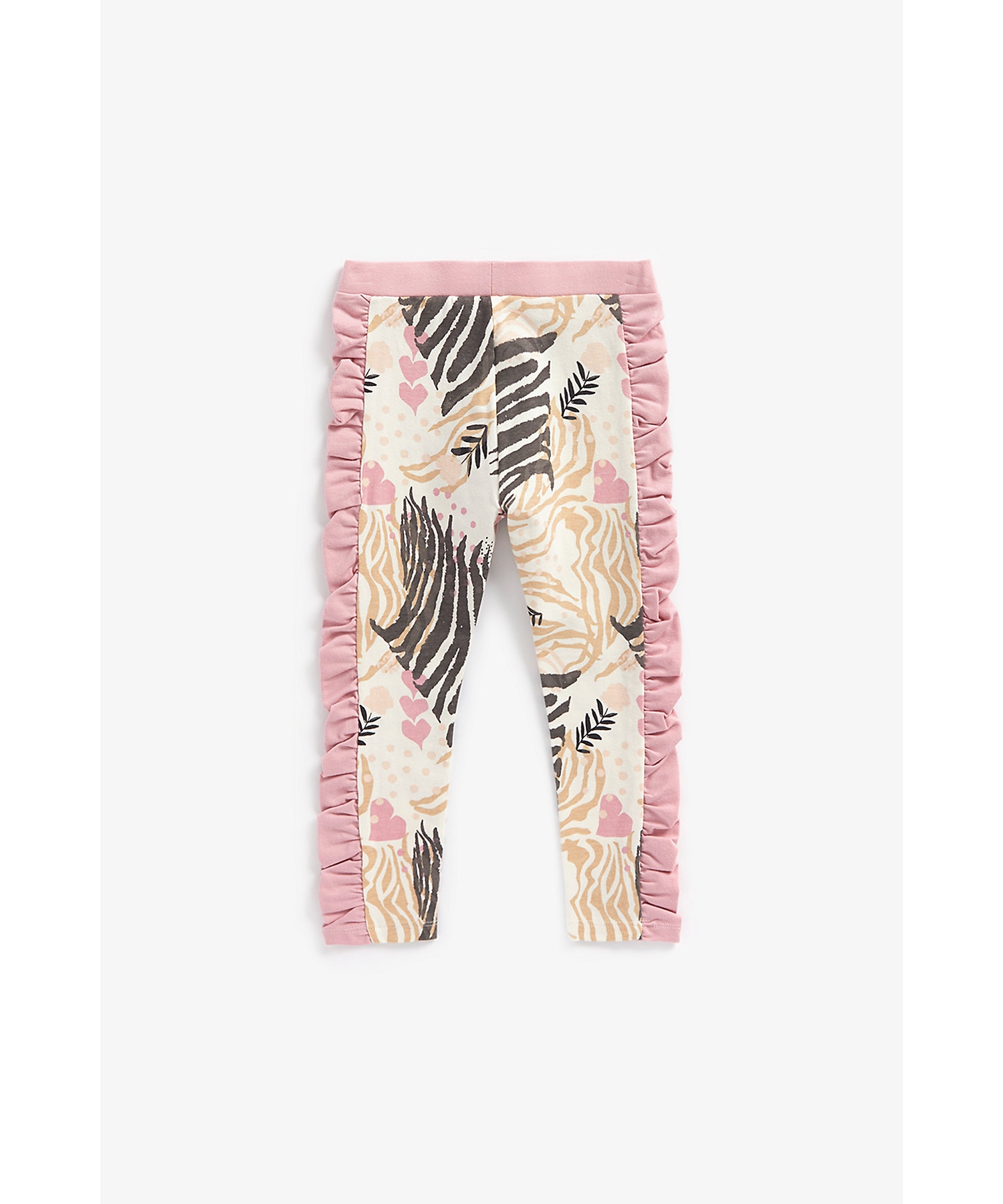 Mothercare | Girls Printed Leggings With Side Panels -Multicolor 1