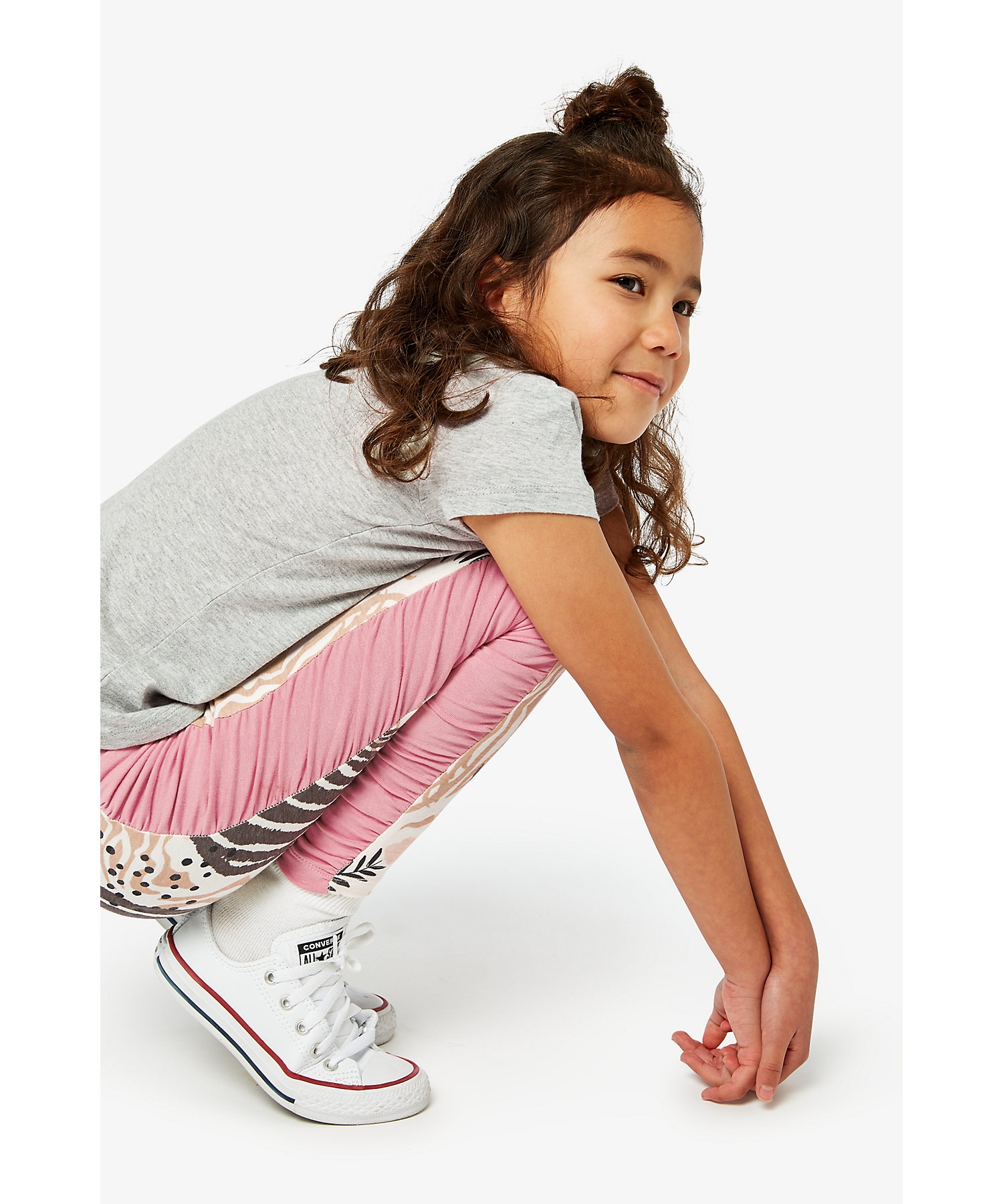 Mothercare | Girls Printed Leggings With Side Panels -Multicolor 5