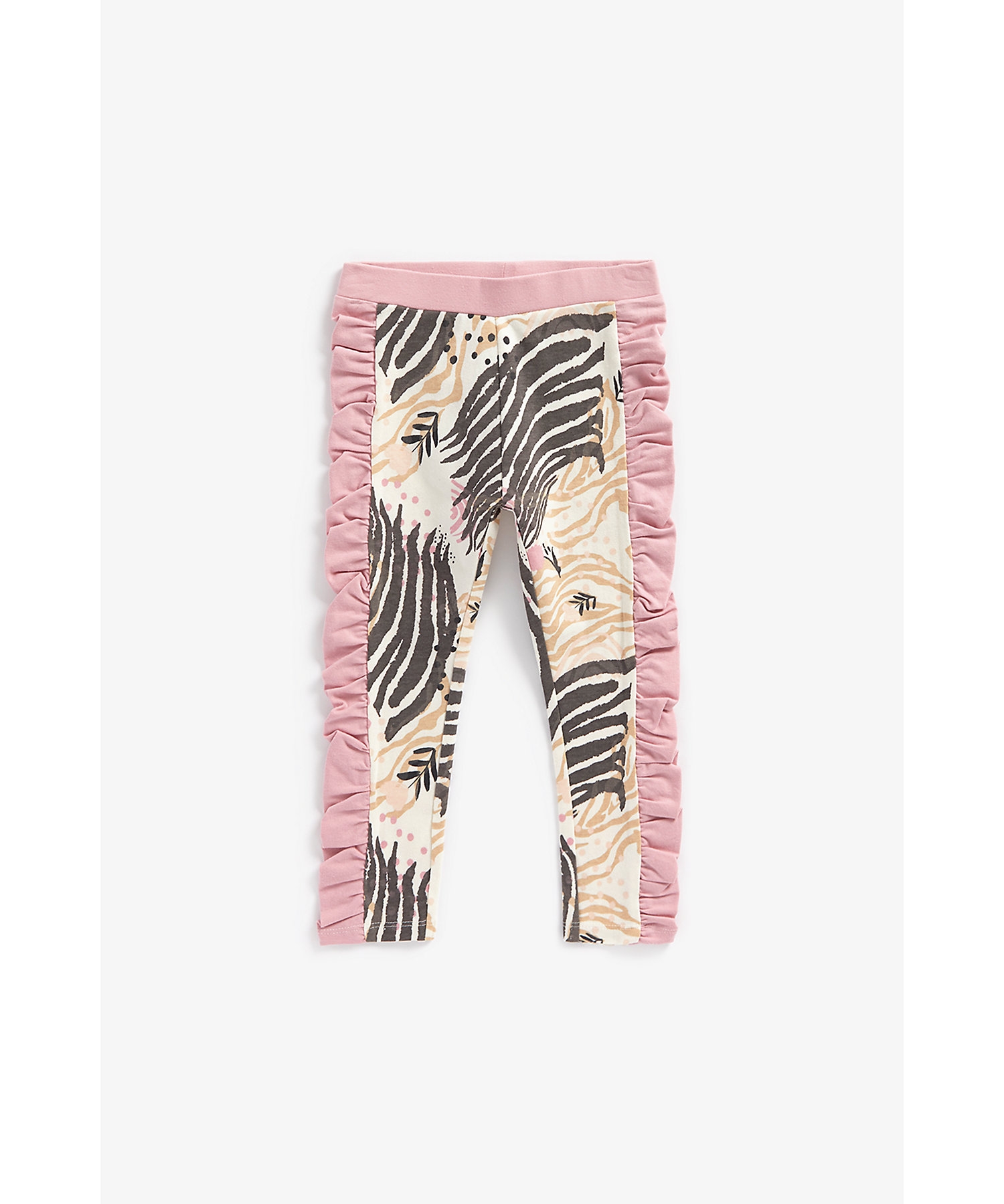 Mothercare | Girls Printed Leggings With Side Panels -Multicolor 0