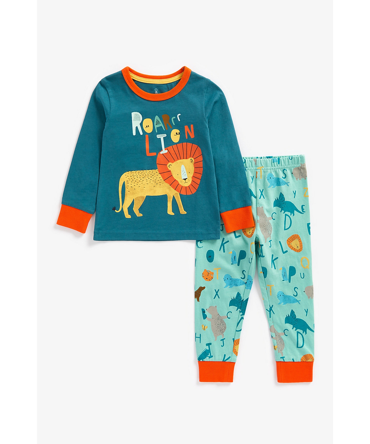Mothercare | Boys Full Sleeves Pyjama Set Roarrr Lion-Multicolor 0