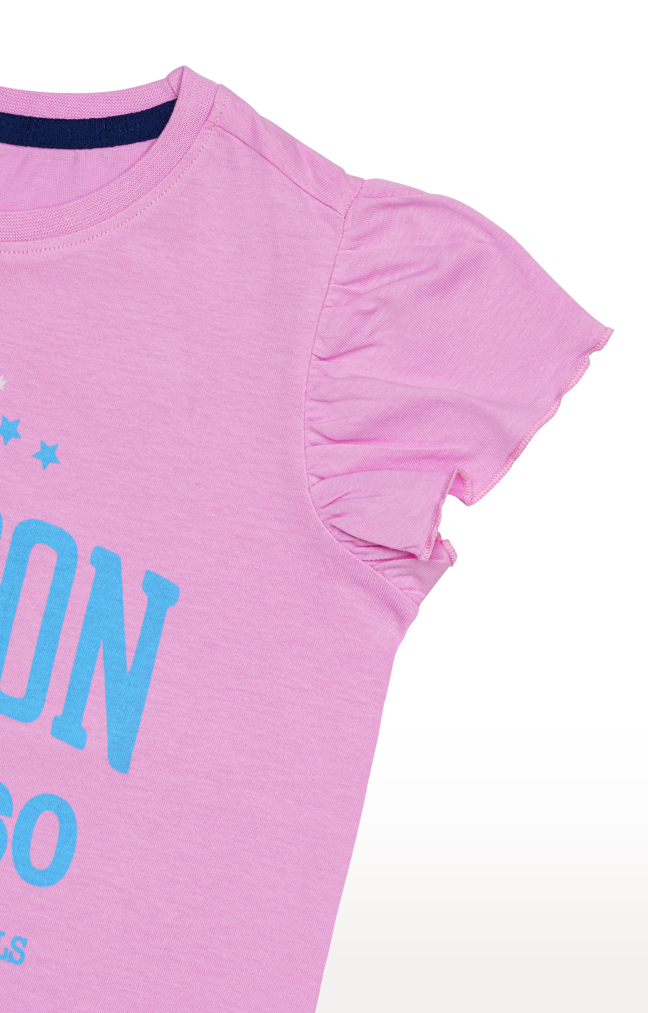 H by Hamleys Girls 100% Cotton Short Sleeves T-Shirt - Pink