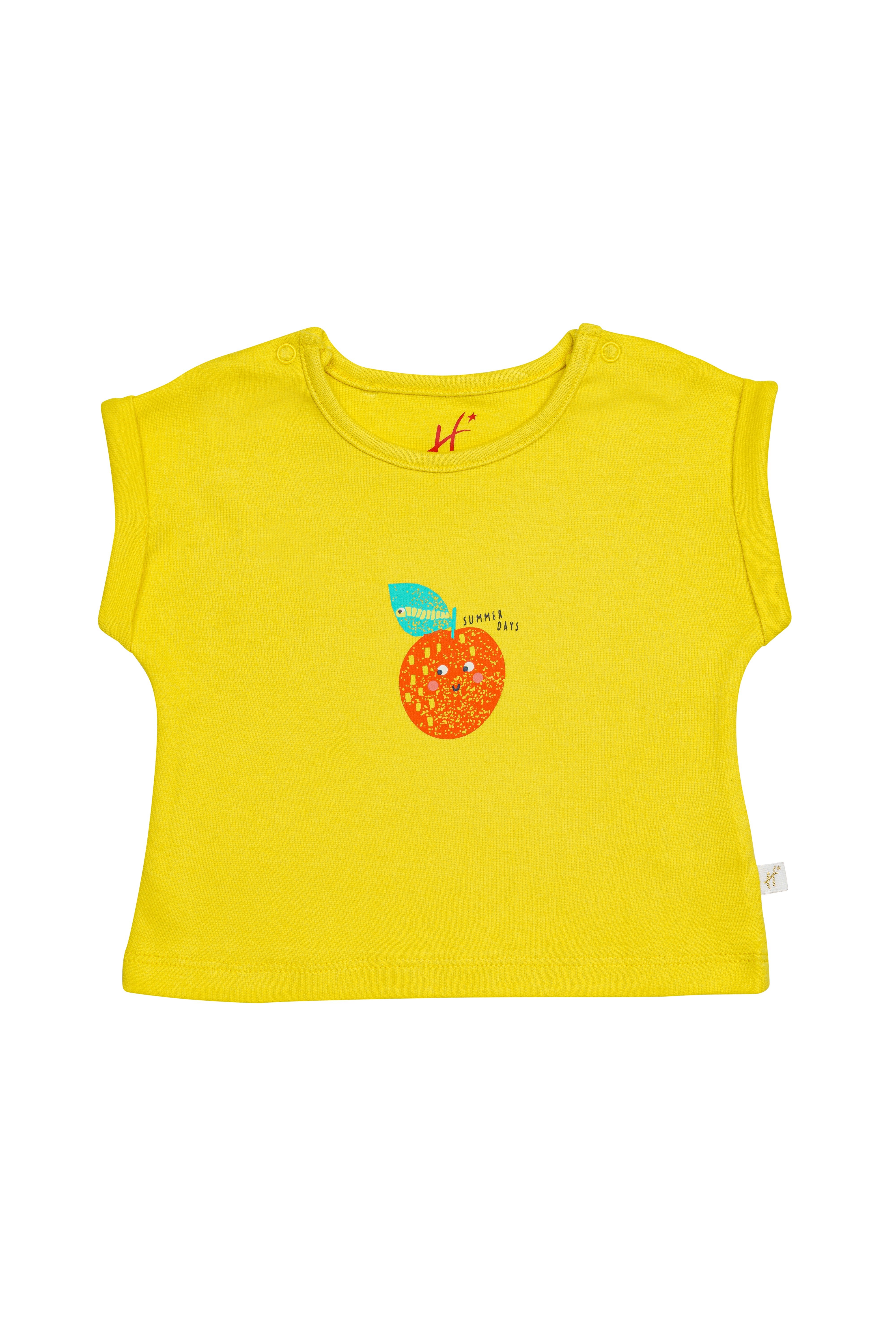 H by Hamleys Girls 100% Cotton Short Sleeves Dress - Blue