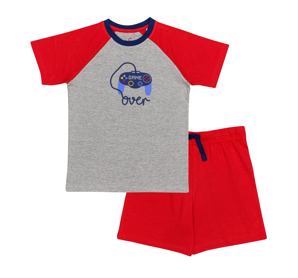 H by Hamleys Boys 100% Cotton Short Sleeves Shorts and T-Shirt Set - Multi