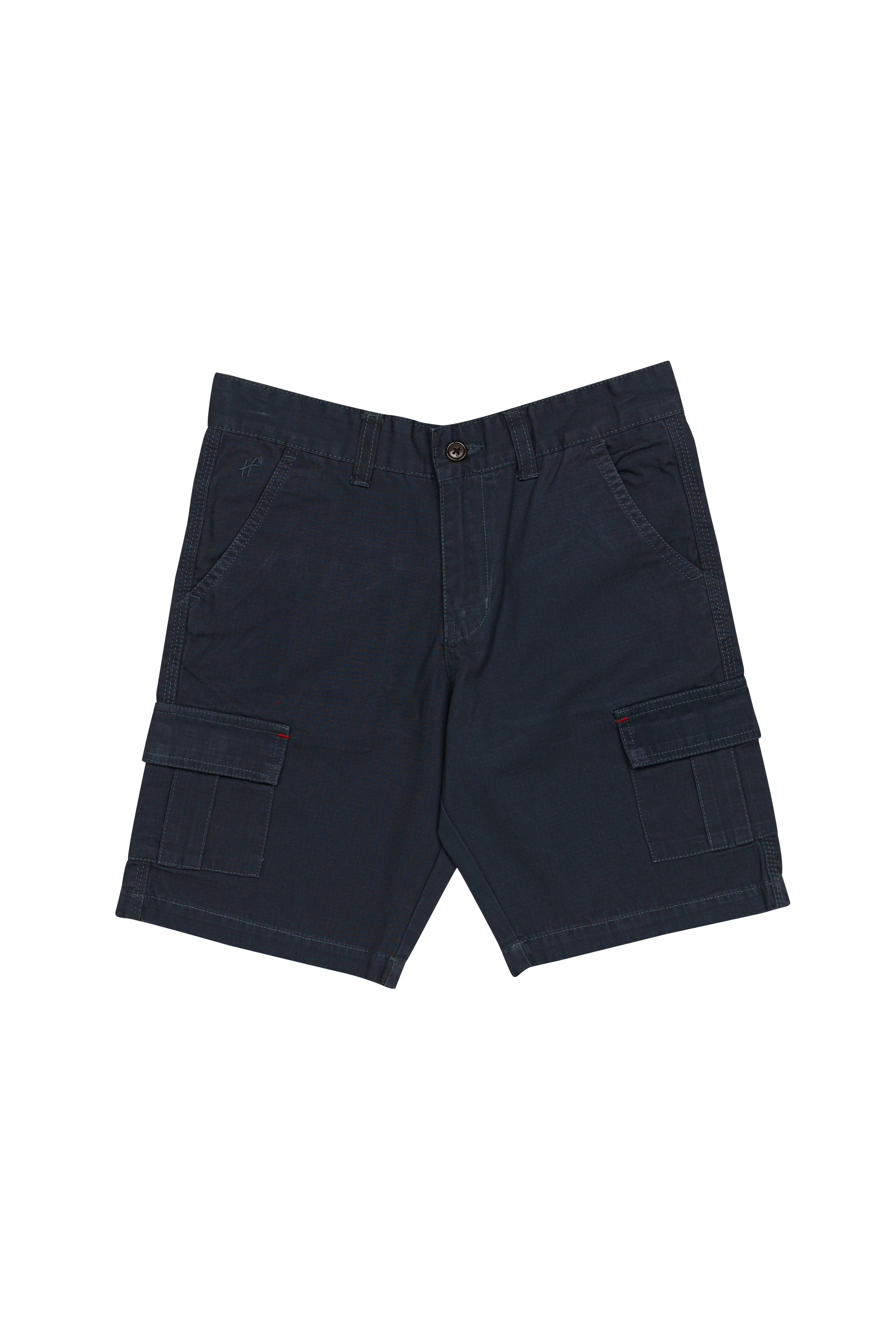 H by Hamleys Boys 100% Cotton Tie Cord Shorts - Blue