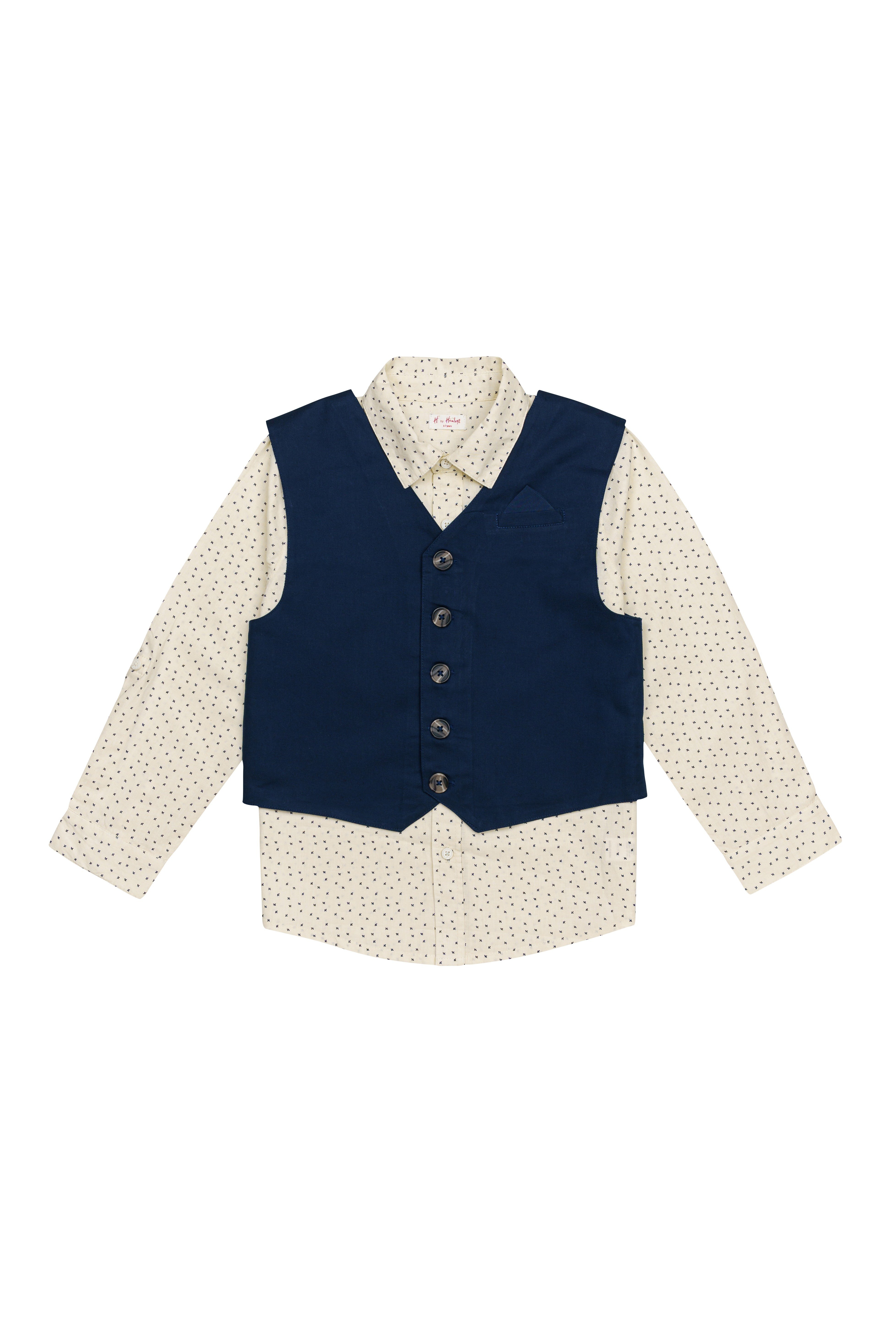 H by Hamleys Boys Full Sleeves Partywear Set - Multi