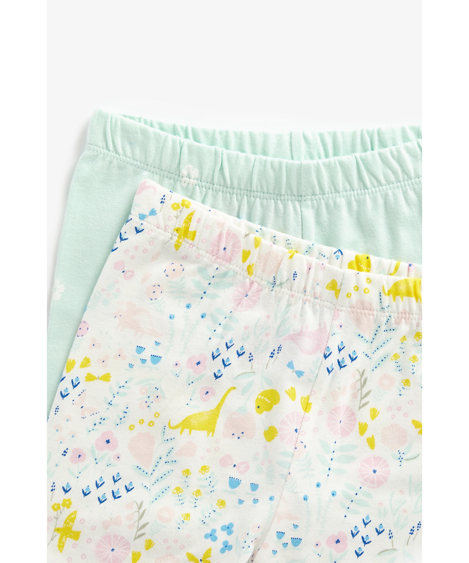 Mothercare | Girls Full Sleeves Pyjamas Dino Printed-Pack of 2-Multicolor 3