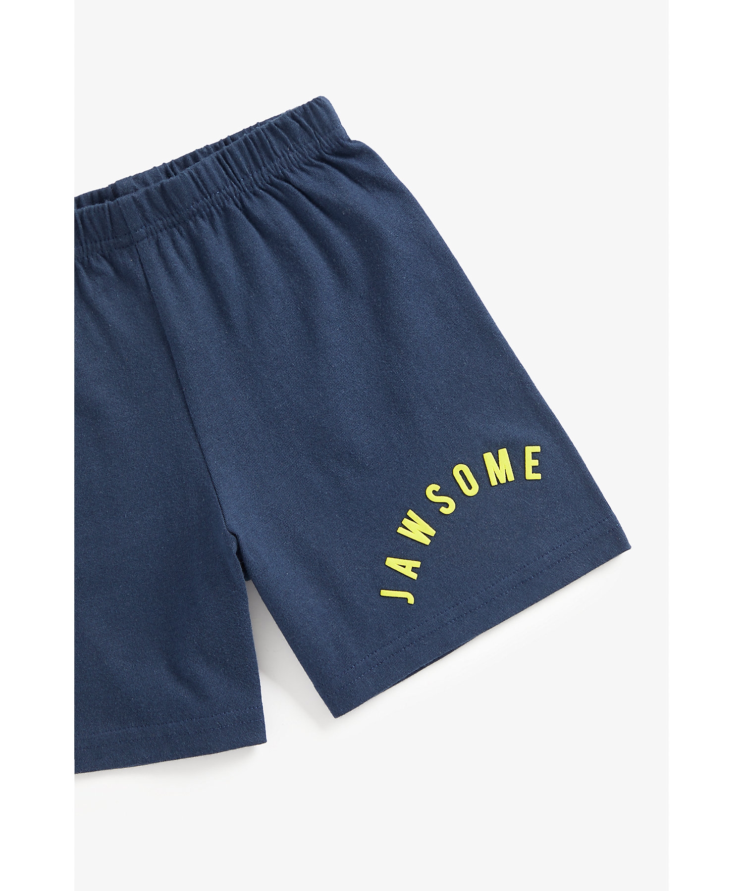 Boys Short Sleeves Pyjamas Shark Print-Pack of 2-Multicolor