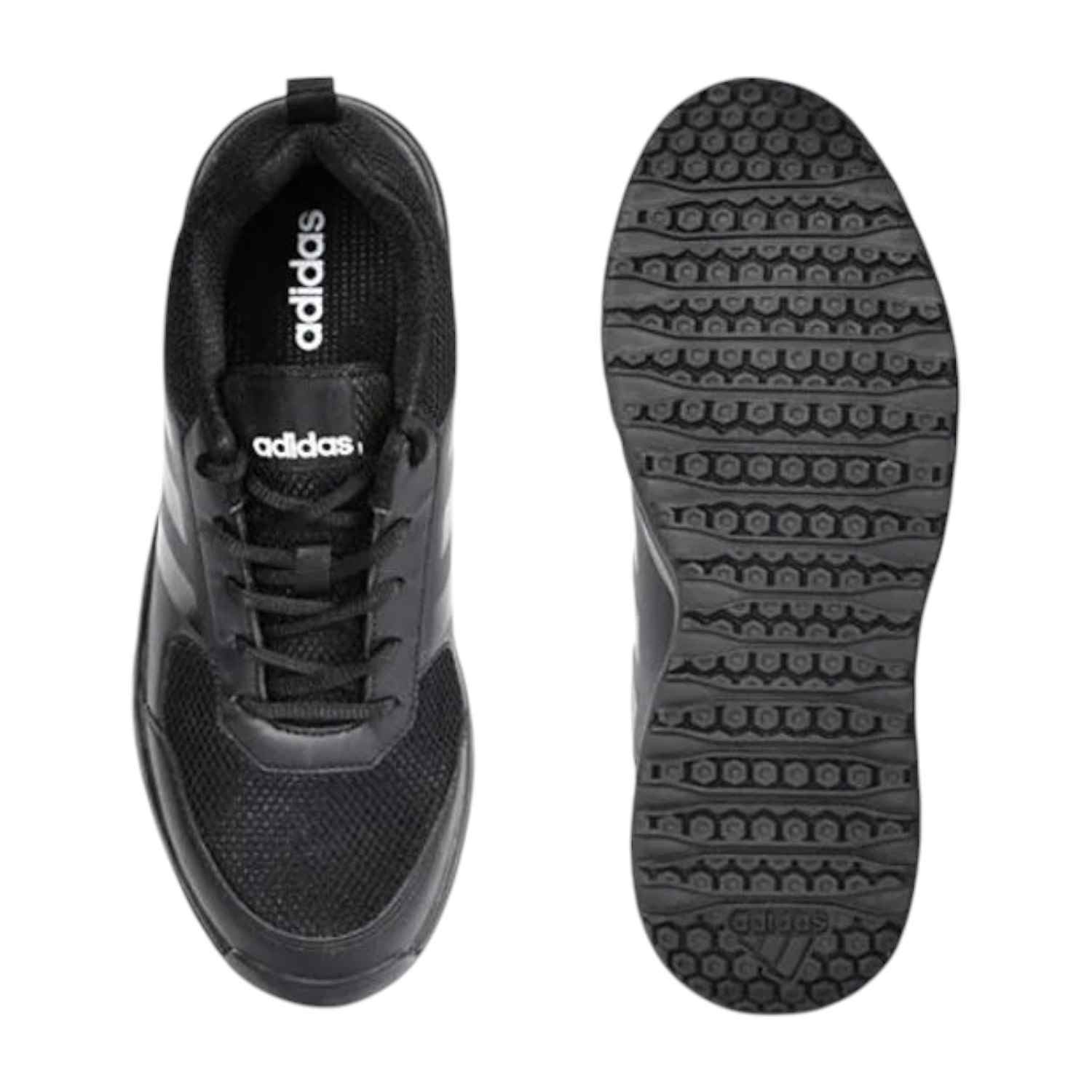 Black School Shoes Lace up For Kids