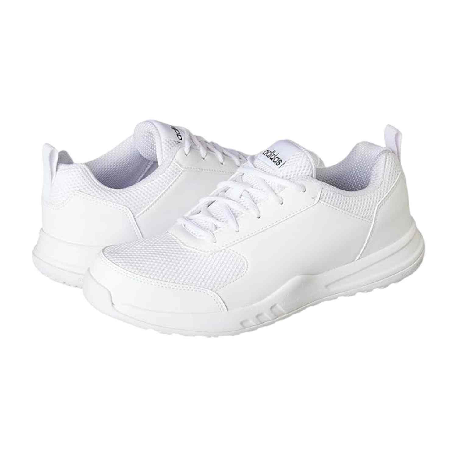 White Shool Shoes Lace up For Kids