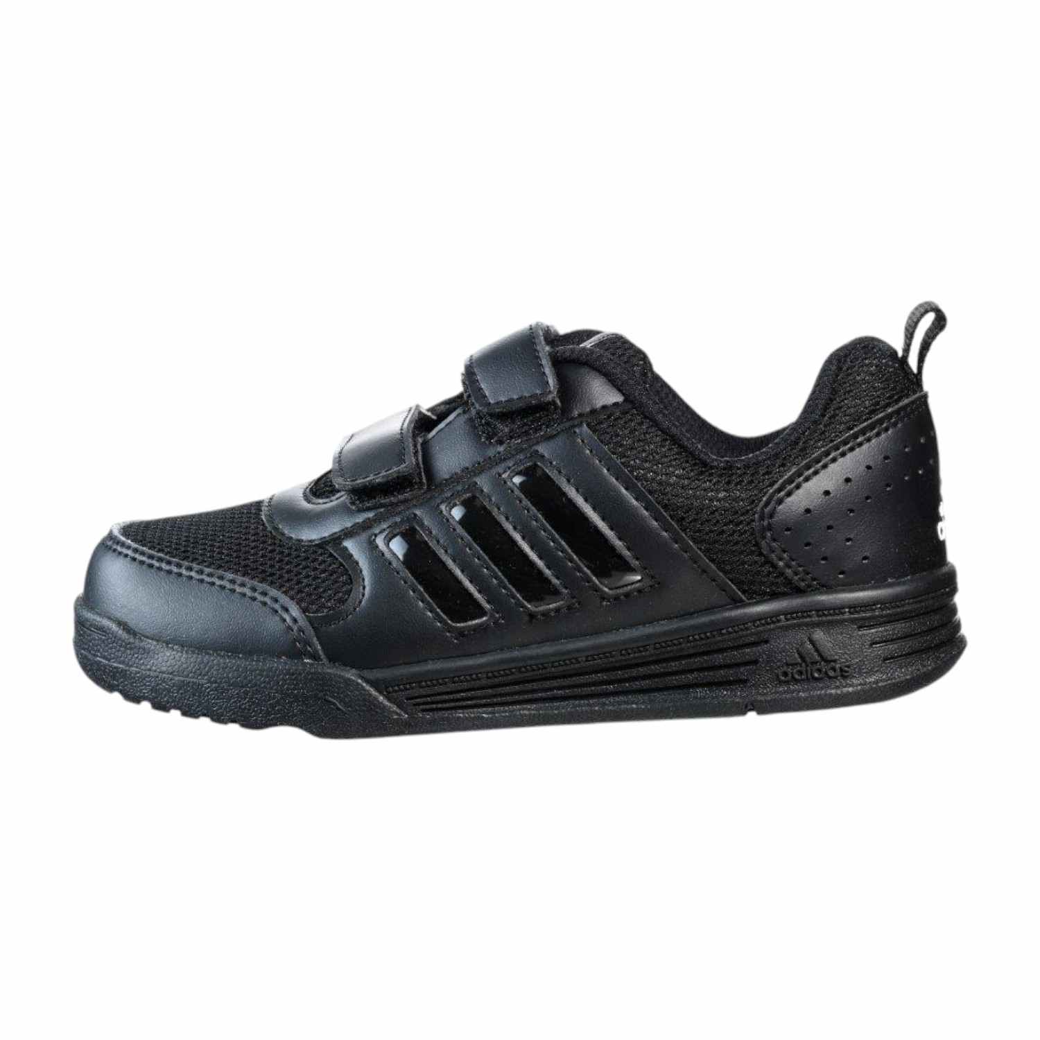Black Velcro School Shoes For Kids