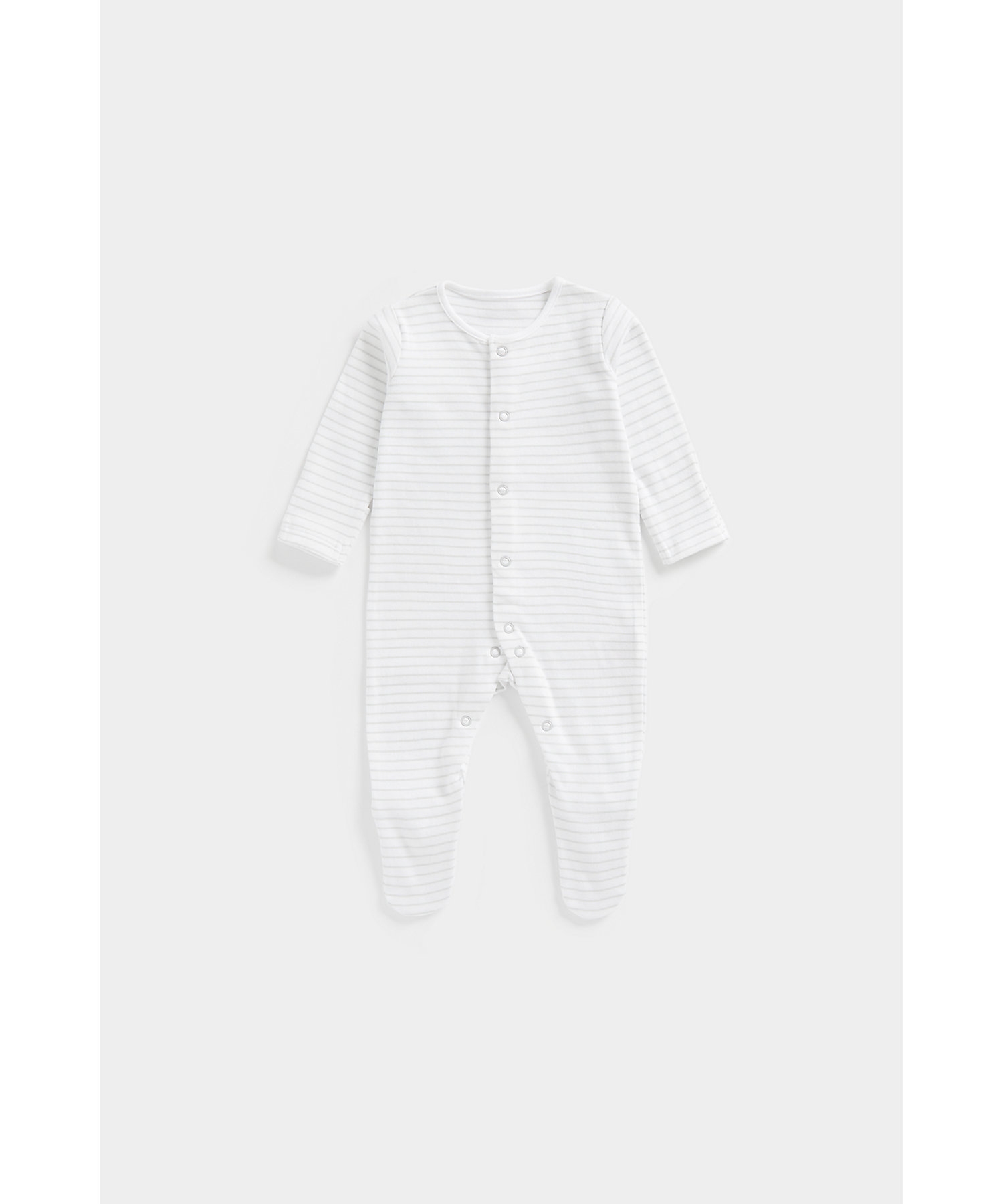 Unisex Full Sleeves Sleepsuits -Pack of 3-Multicolor