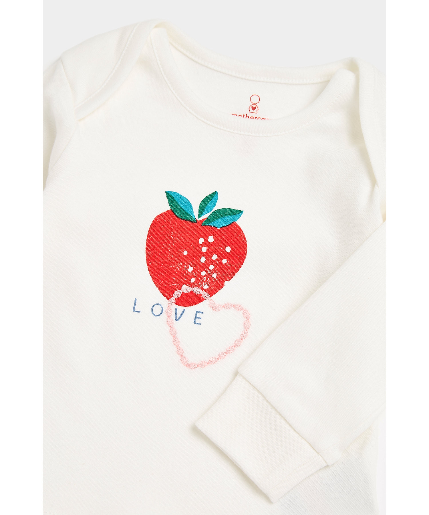 Mothercare | Girls Full Sleeves Pyjama Set Fruit Design-Pack of 2-Multicolor 6