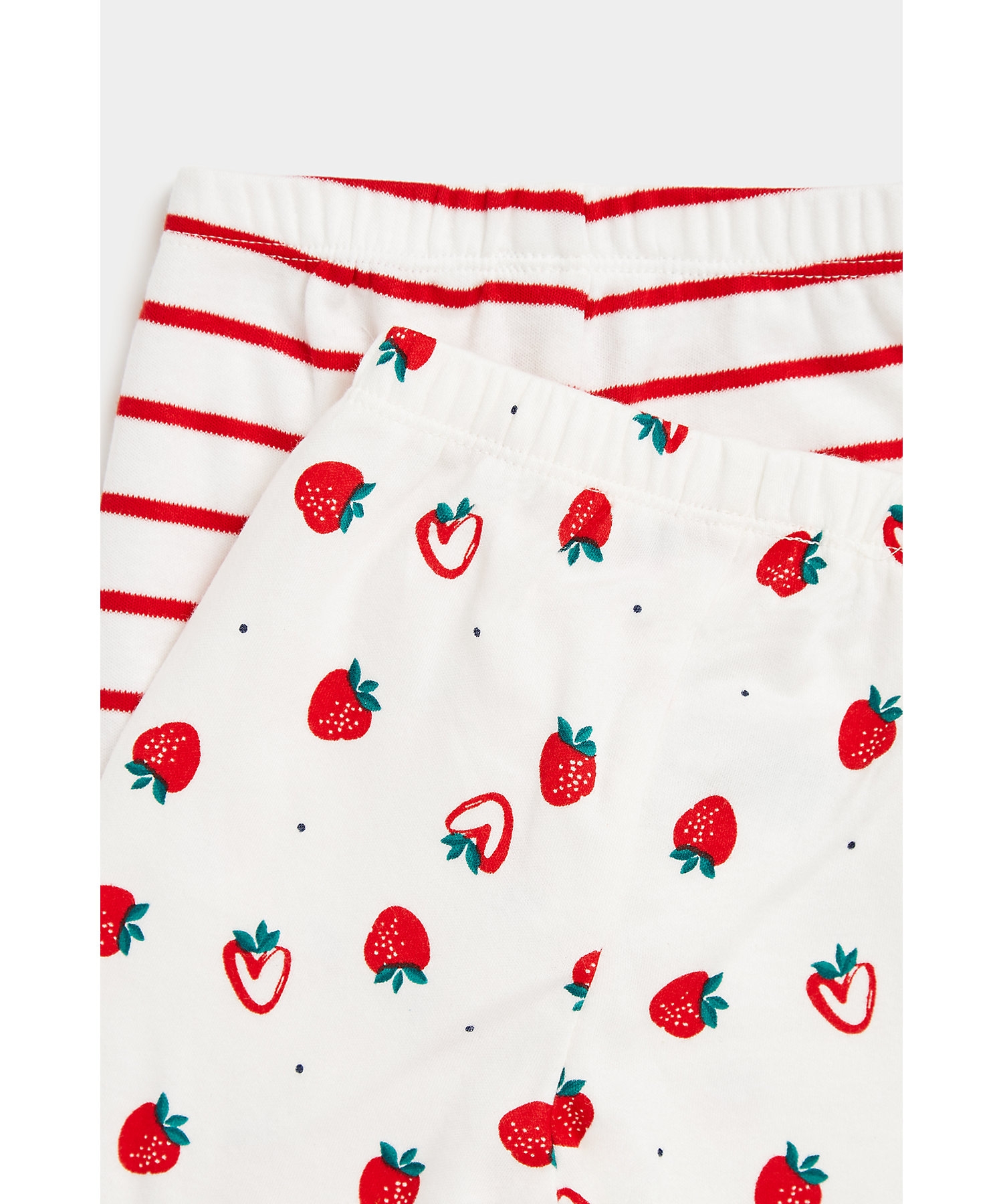 Mothercare | Girls Full Sleeves Pyjama Set Fruit Design-Pack of 2-Multicolor 7