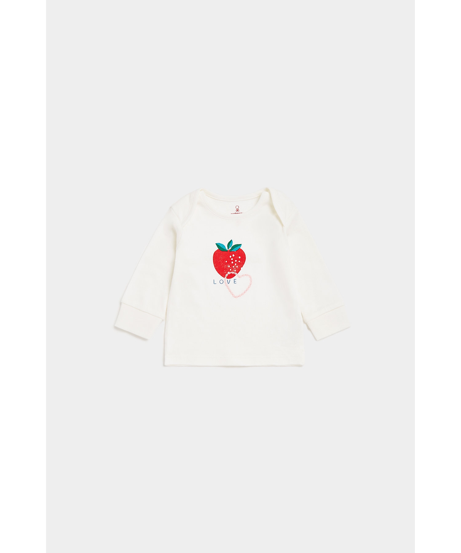 Mothercare | Girls Full Sleeves Pyjama Set Fruit Design-Pack of 2-Multicolor 2