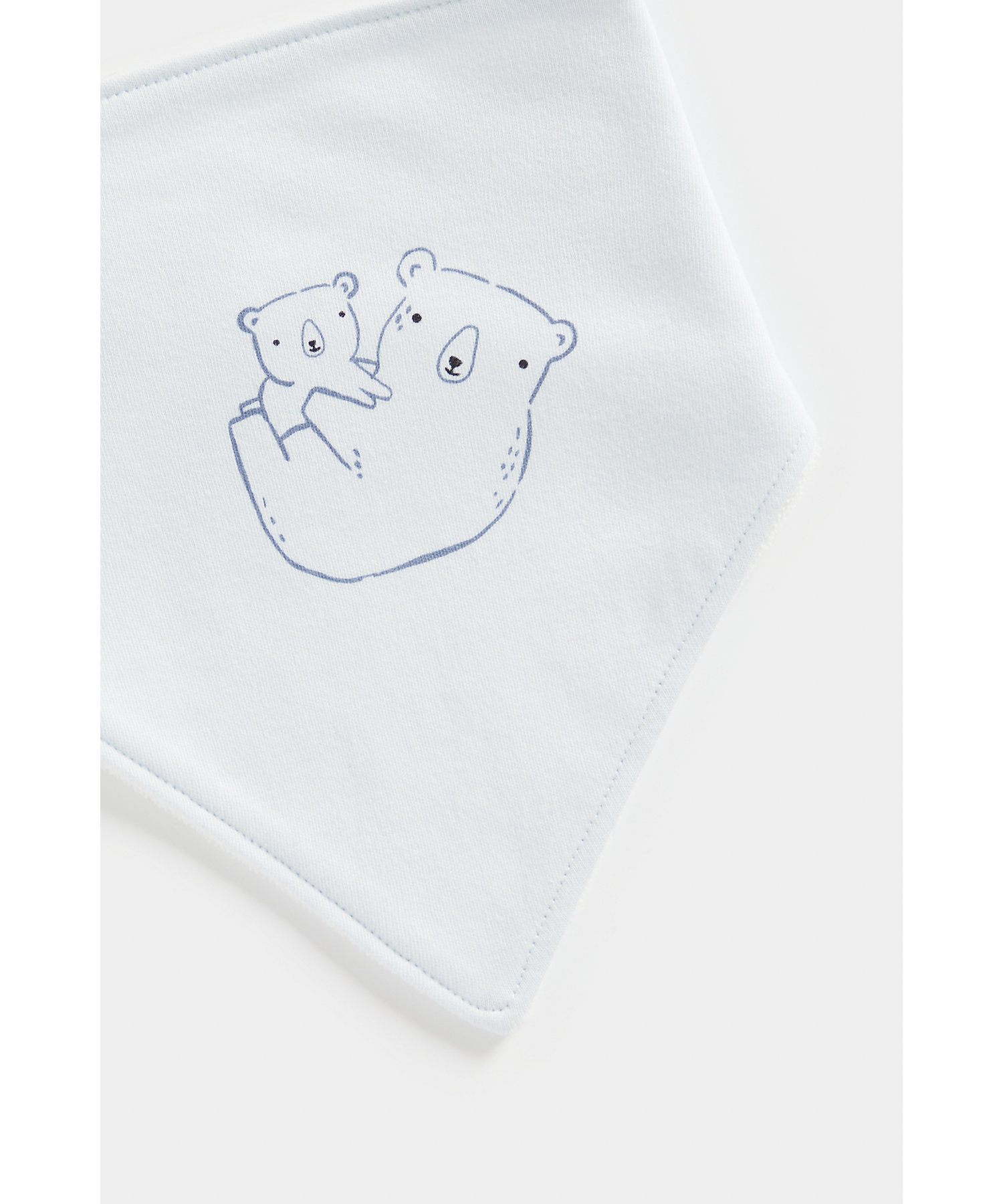 Mothercare | Boys Bibs -Pack of 3-Blue 4