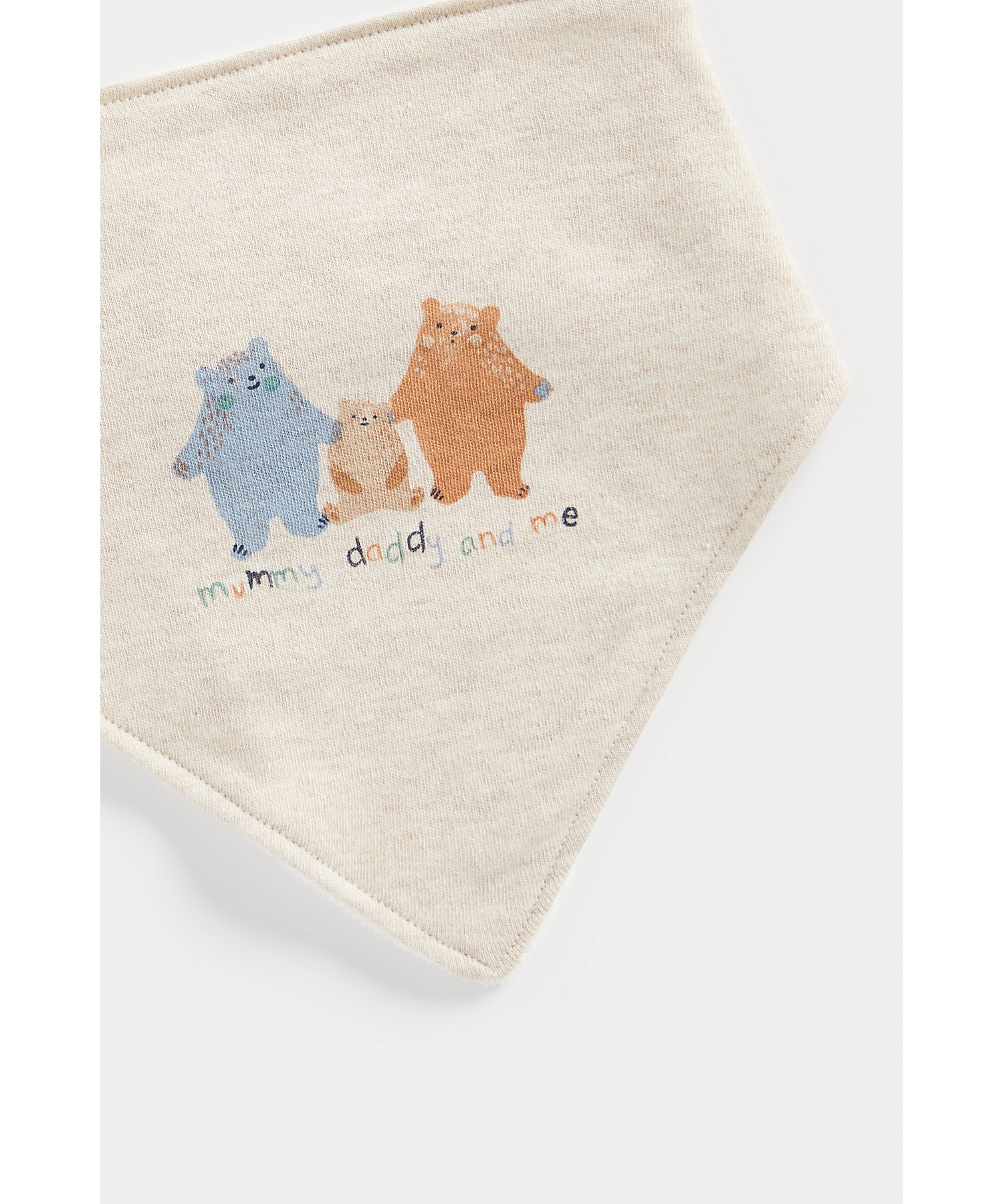 Mothercare | Boys Bibs Bear Design-Pack of 3-Multicolor 4
