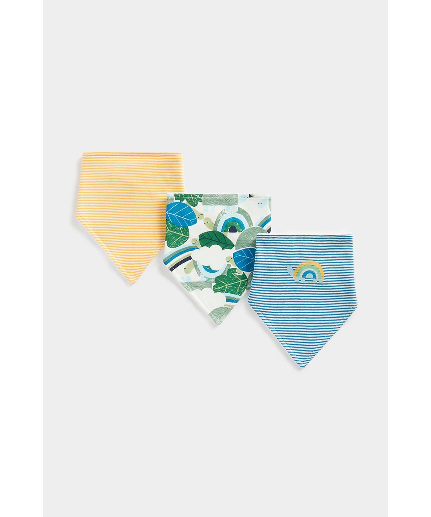 Boys Bibs -Pack of 3-Multicolor