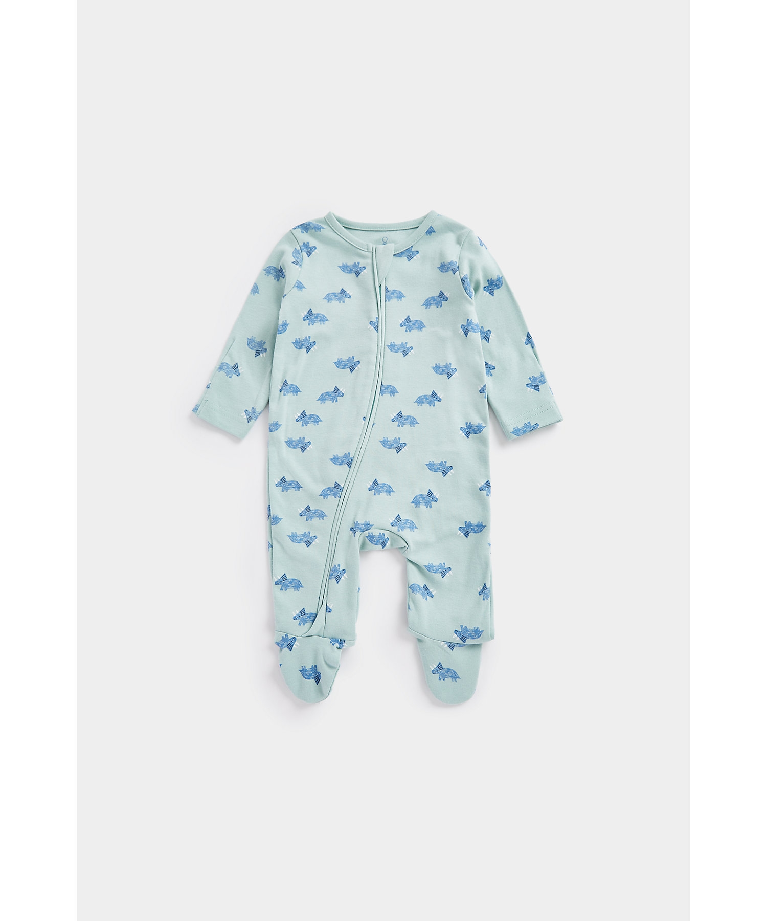 Mothercare | Boys Full Sleeves Sleepsuits -Pack of 1-Green 0