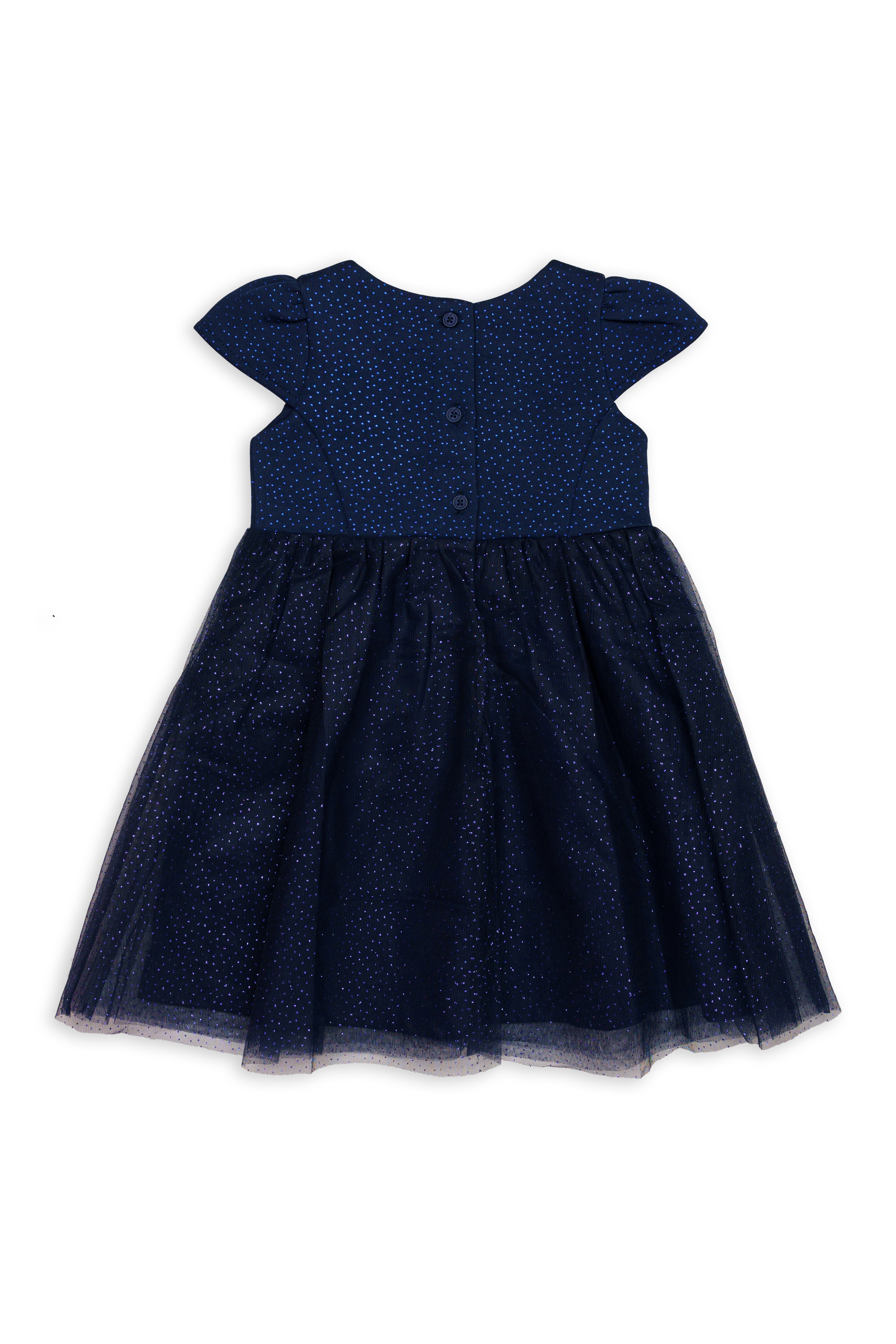 H by Hamleys Girls Cap Sleeves Dress - Navy