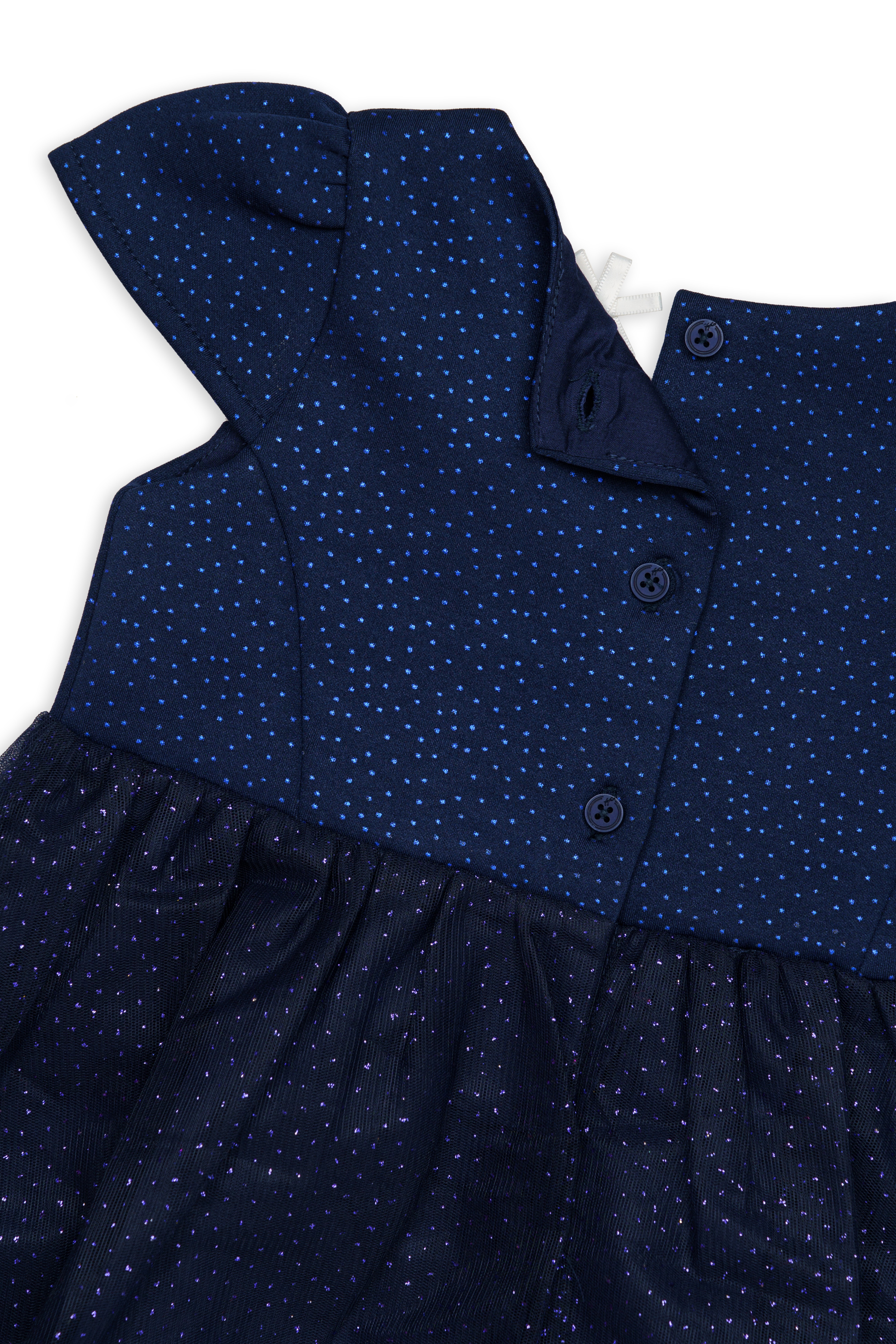 H by Hamleys Girls Cap Sleeves Dress - Navy