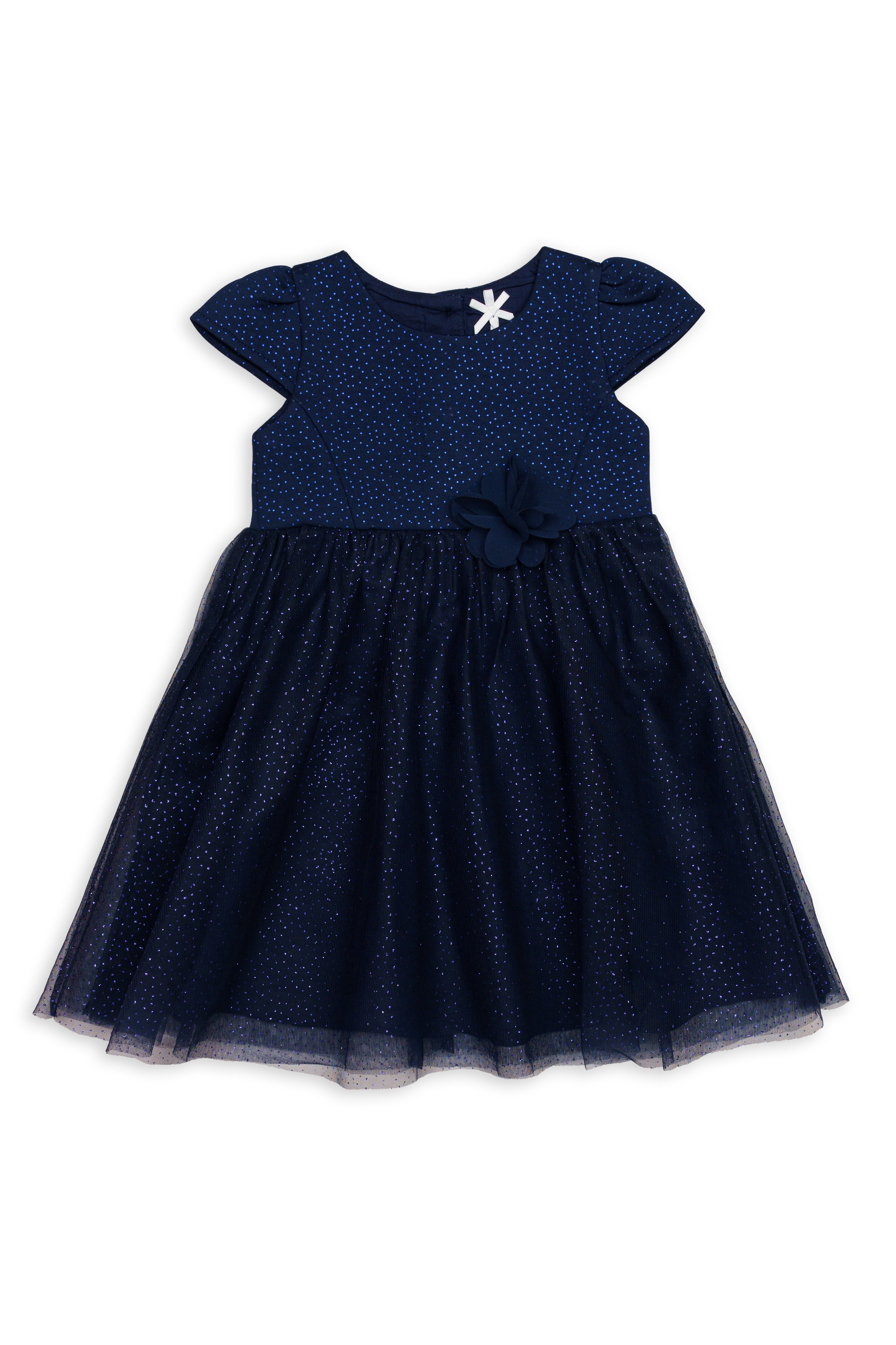 H by Hamleys Girls Cap Sleeves Dress - Navy