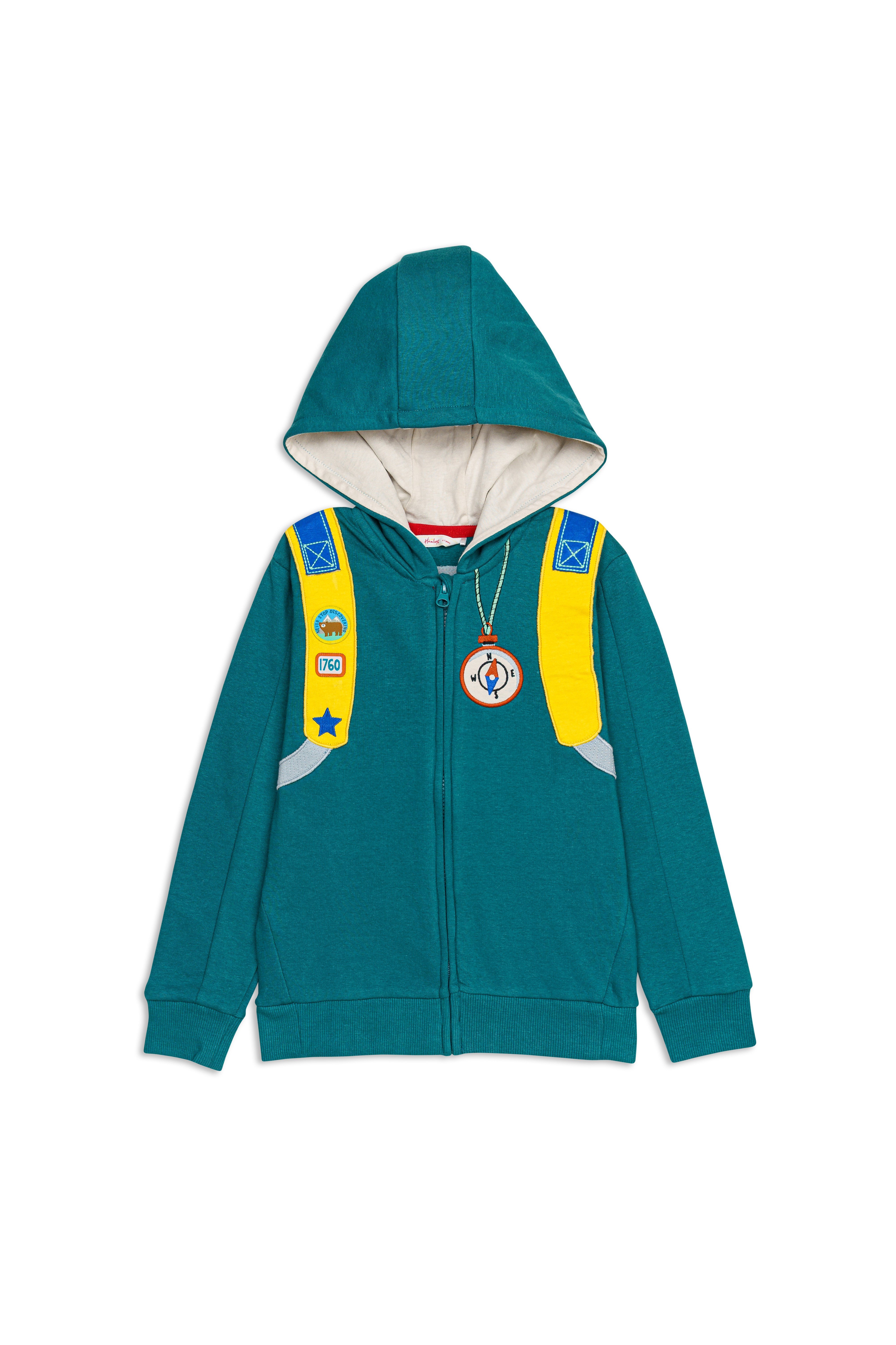 H by Hamleys Boys Full Sleeves Sweatshirt - Green