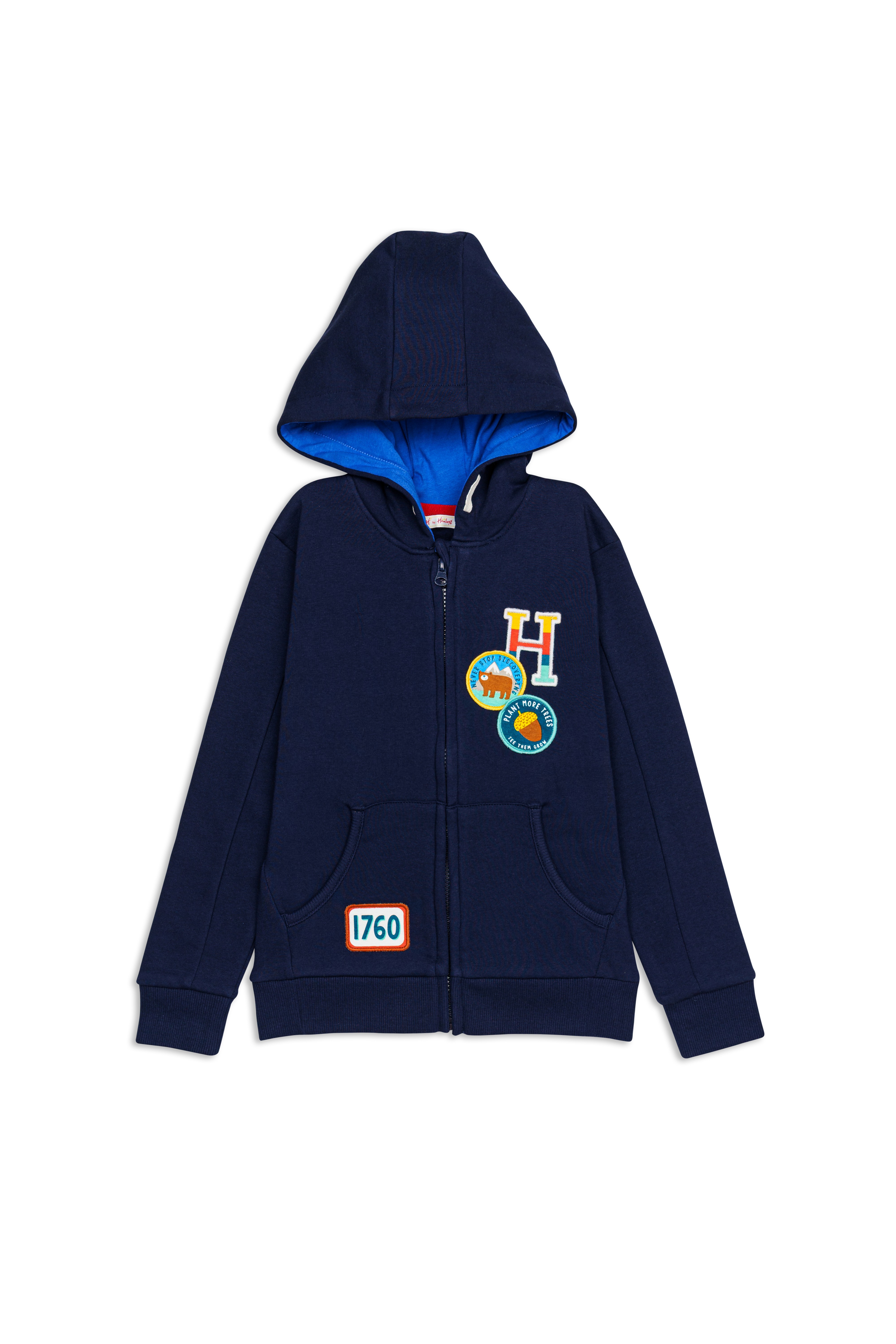 H by Hamleys Boys Full Sleeves Sweatshirt - Navy