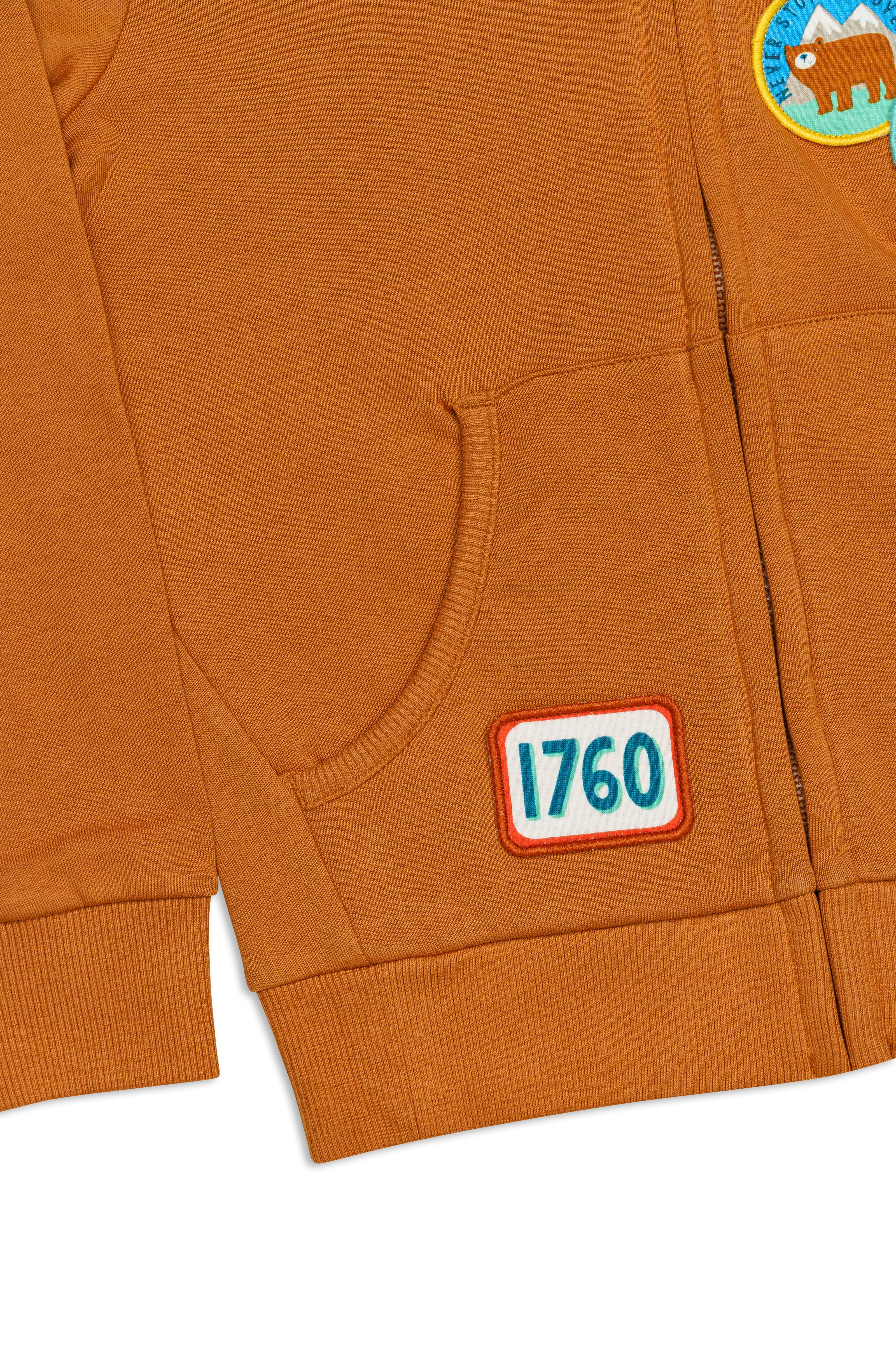 H by Hamleys Boys Full Sleeves Sweatshirt - Brown