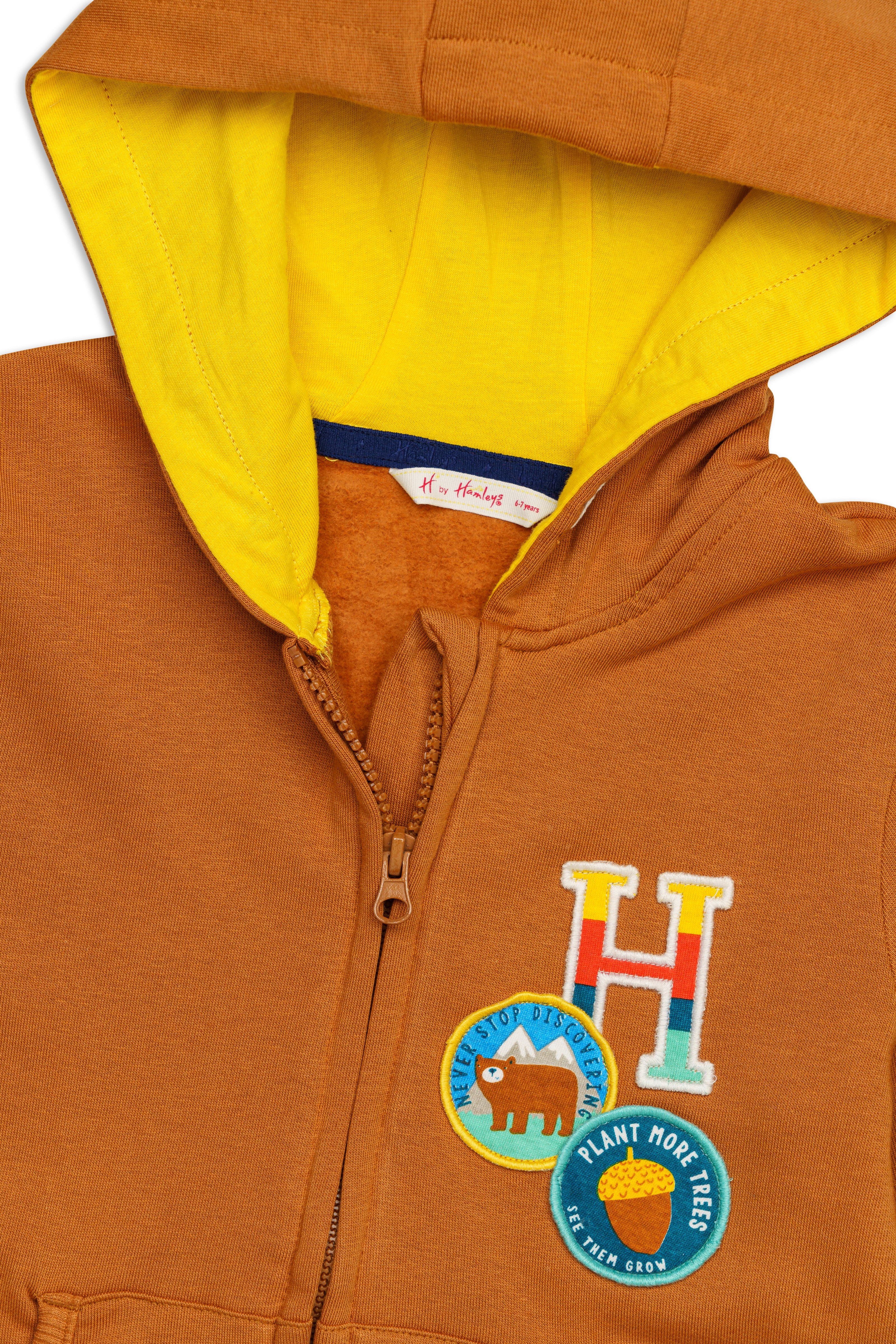H by Hamleys Boys Full Sleeves Sweatshirt - Brown